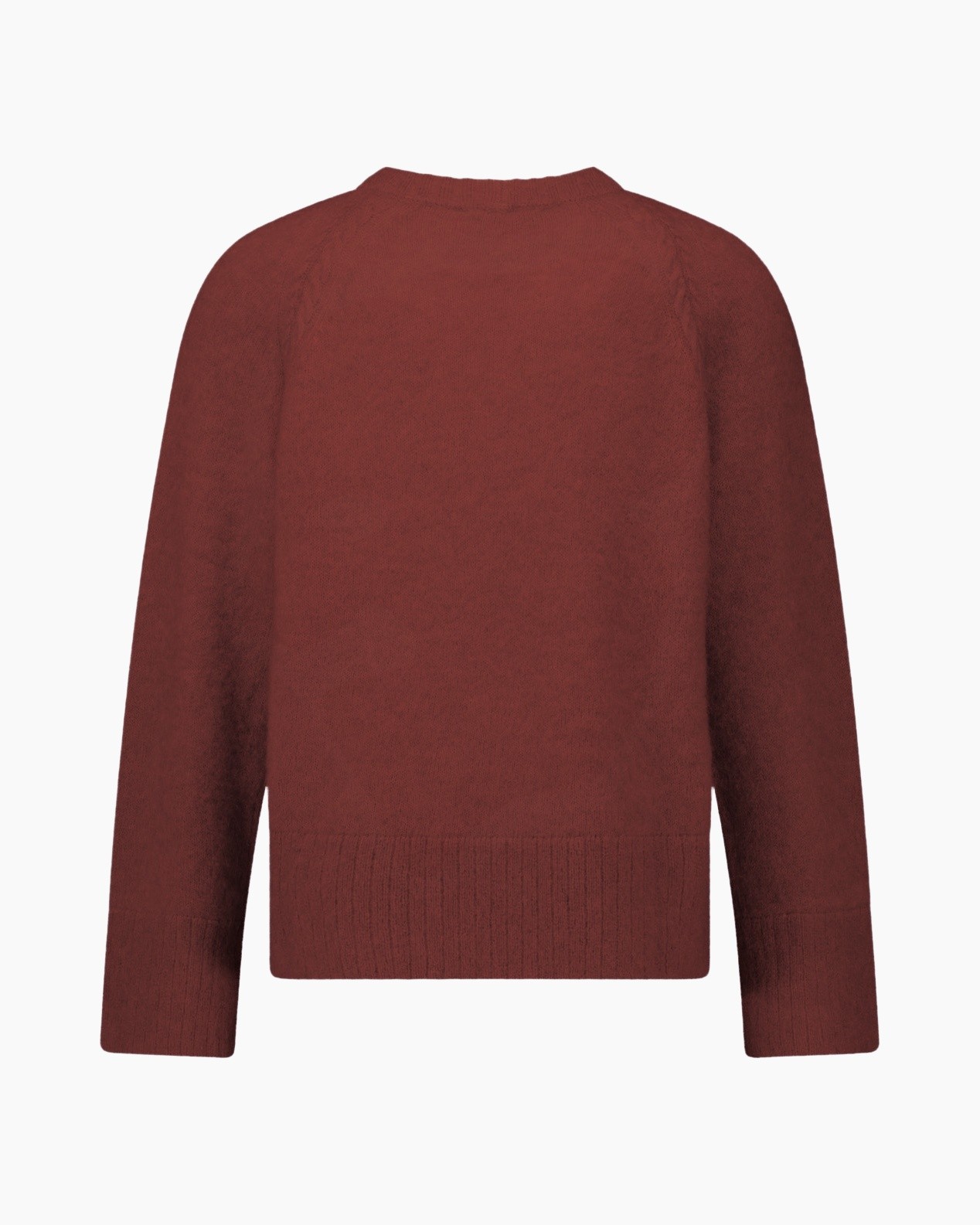 sweater, knit, long-sleeve, solid, burgundy