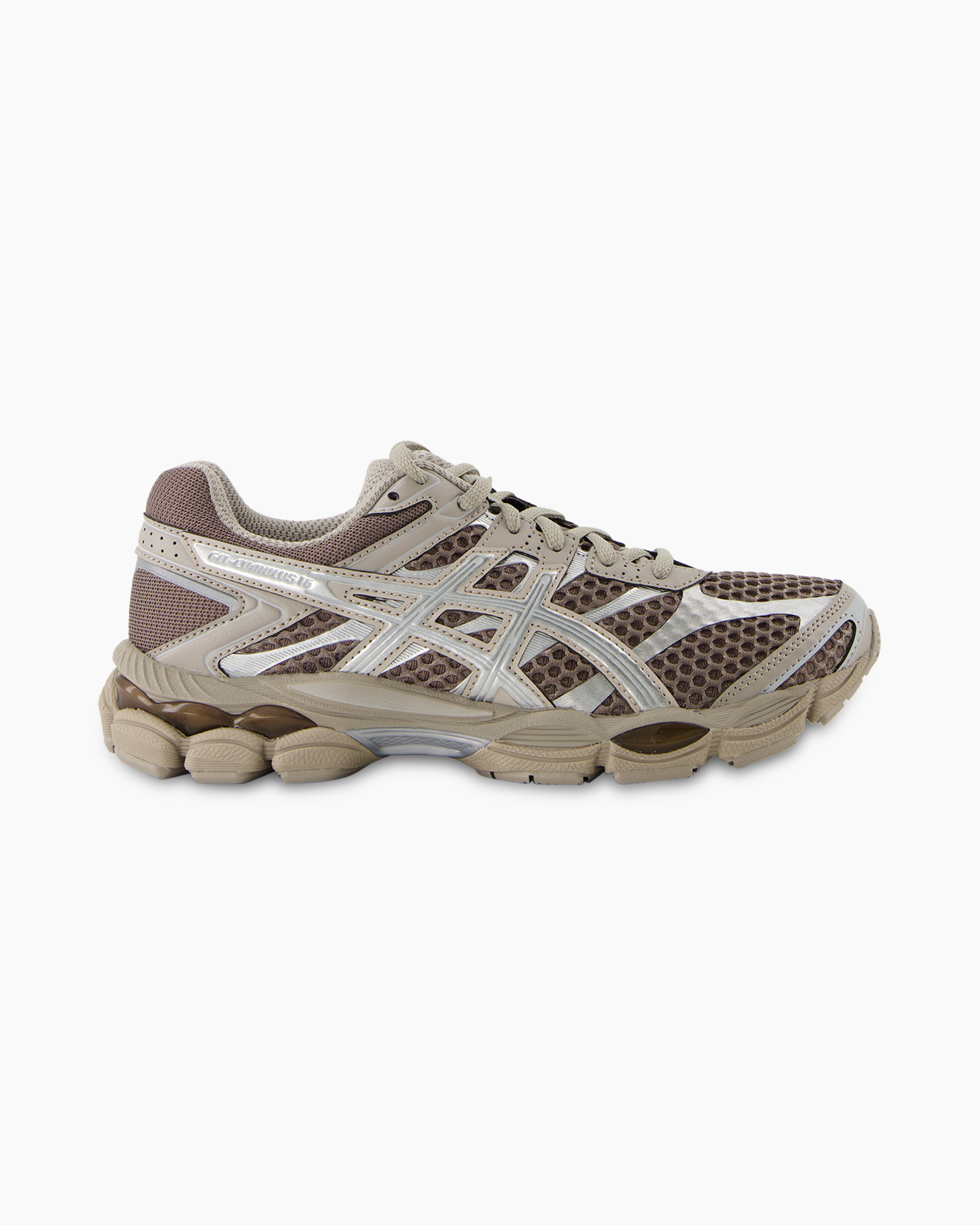 sneaker, running shoe, mesh, tan, footwear