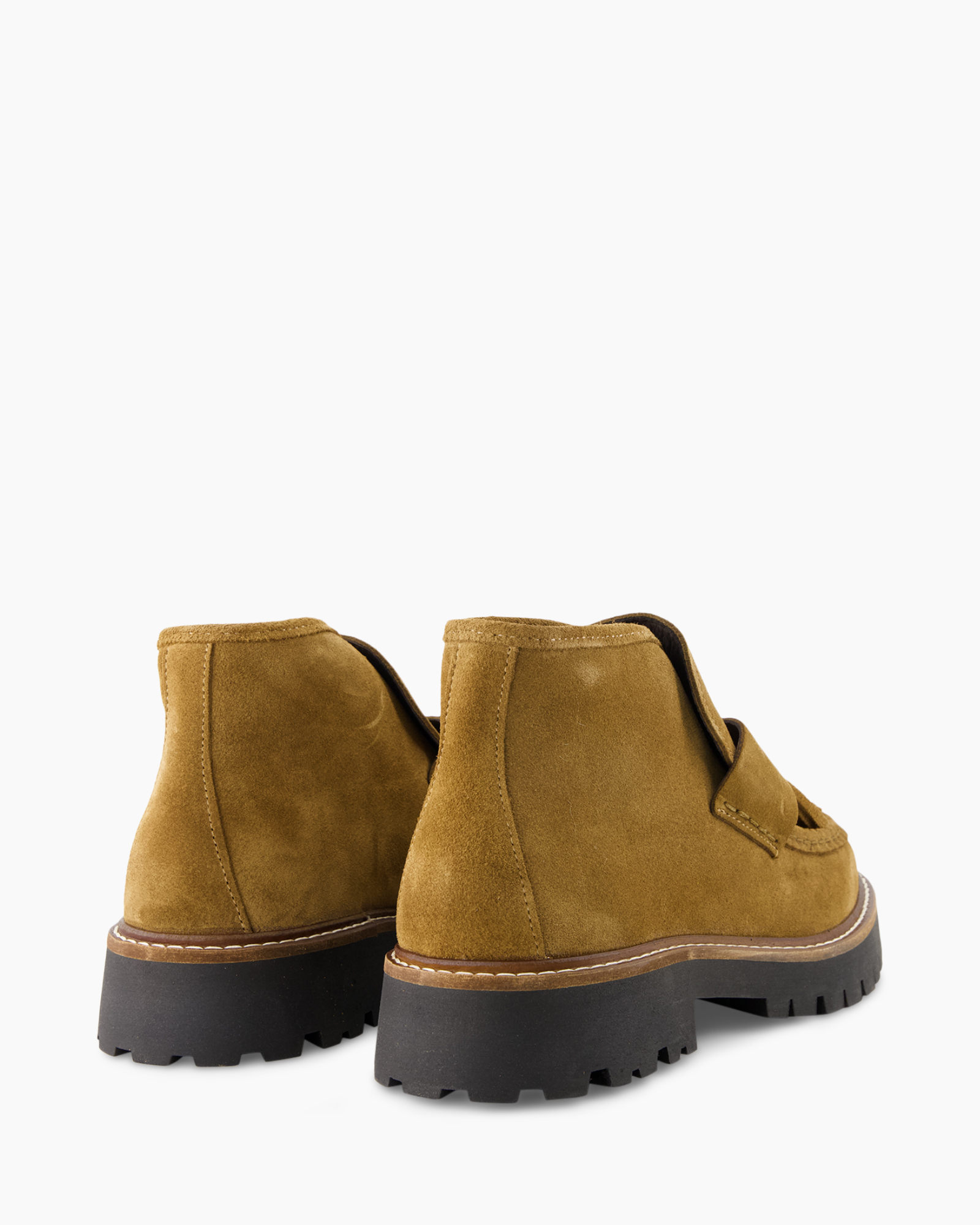 boots, ankle boots, suede, brown, chunky sole