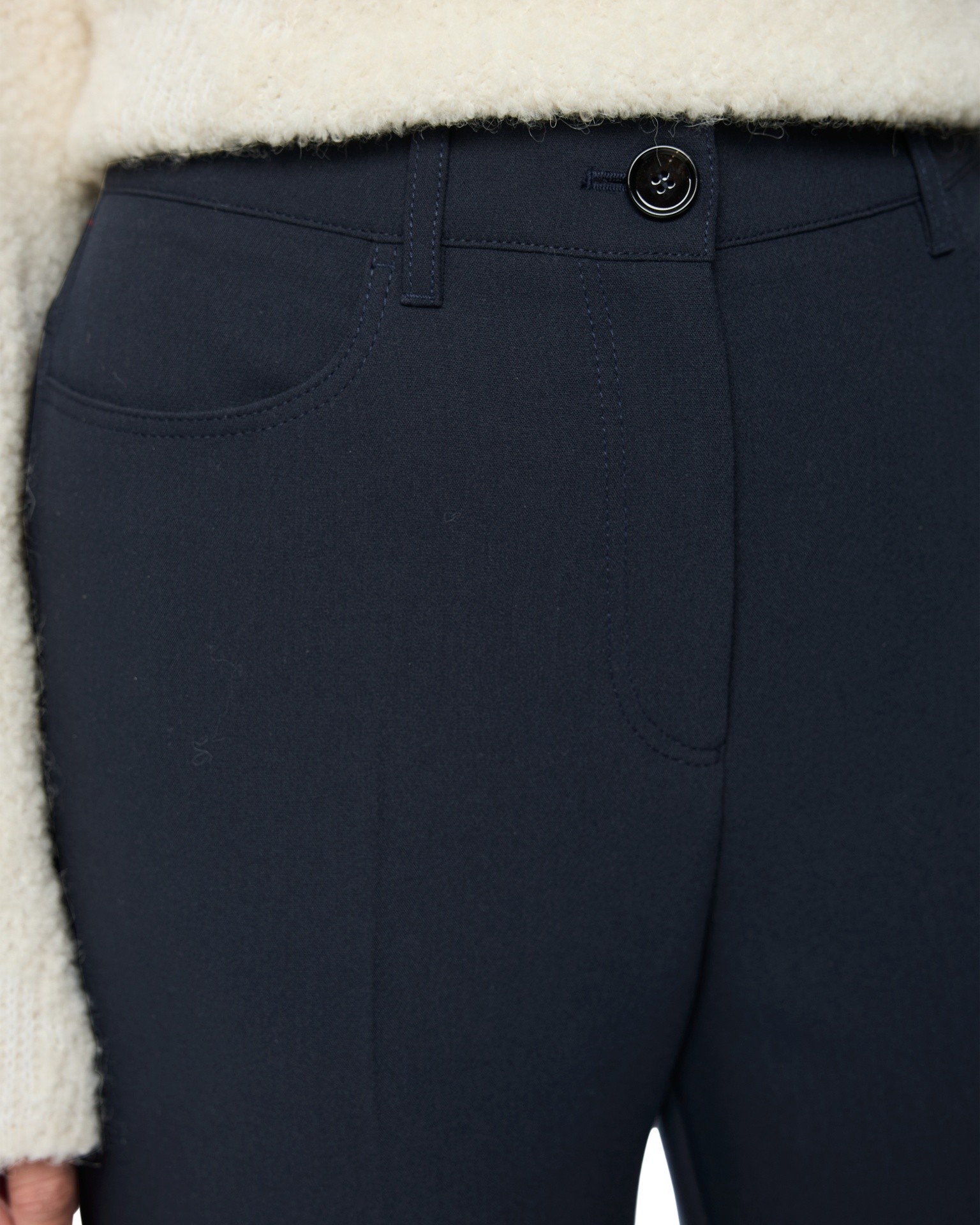 pants, navy, pocket, button, waistband