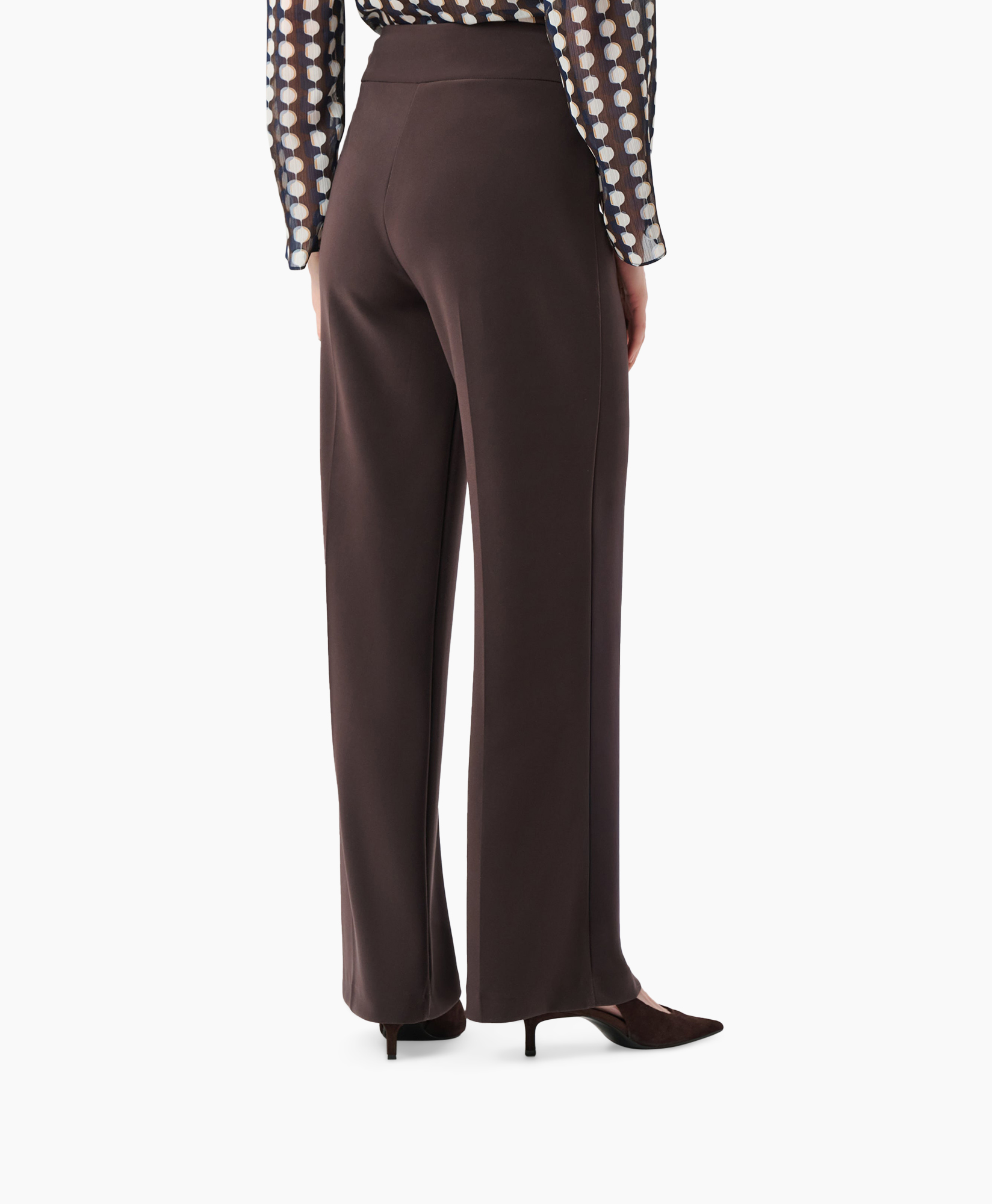 trousers, wide-leg, brown, high-waist, pants