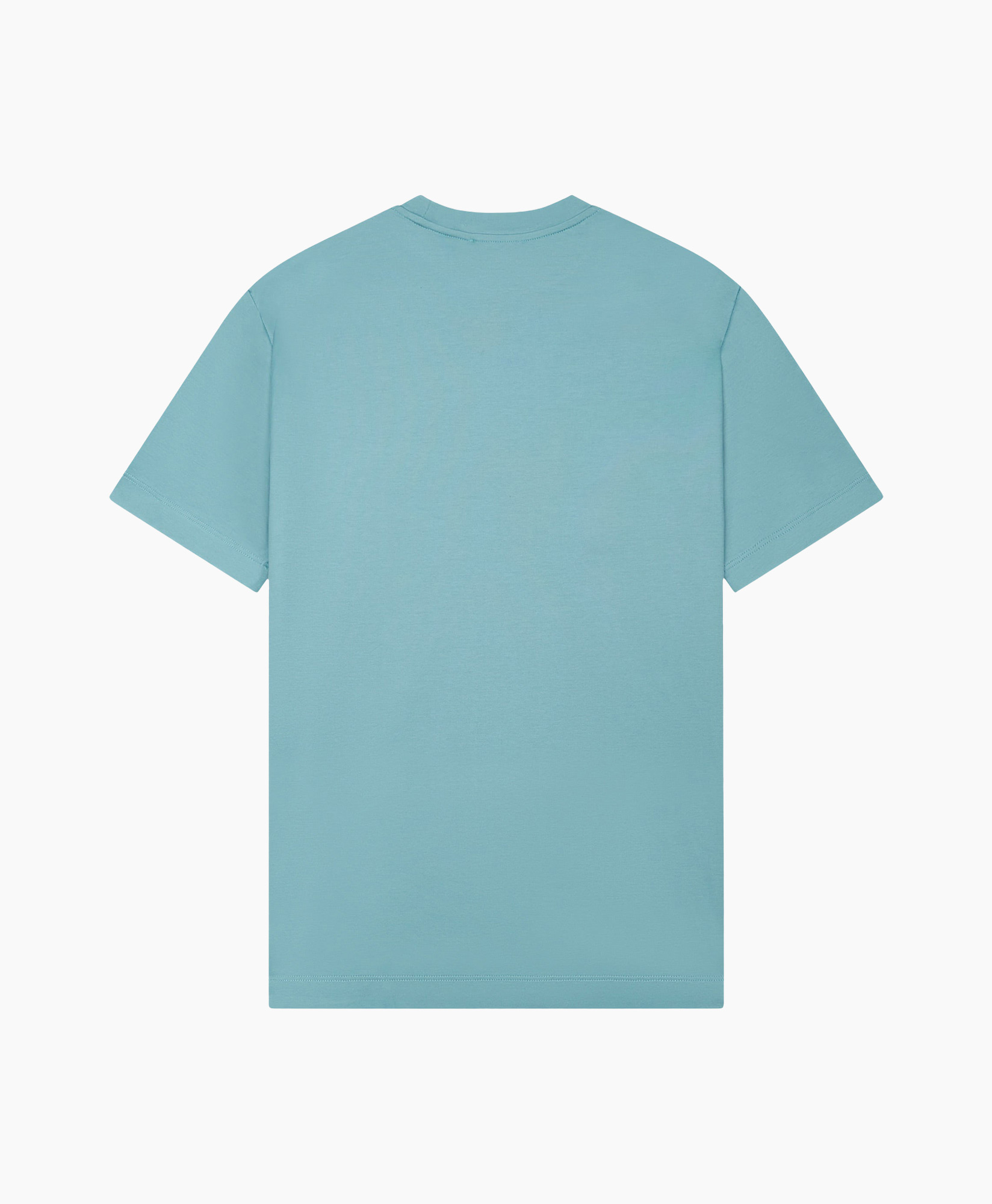 t-shirt, short sleeves, turquoise, solid color, crew neck