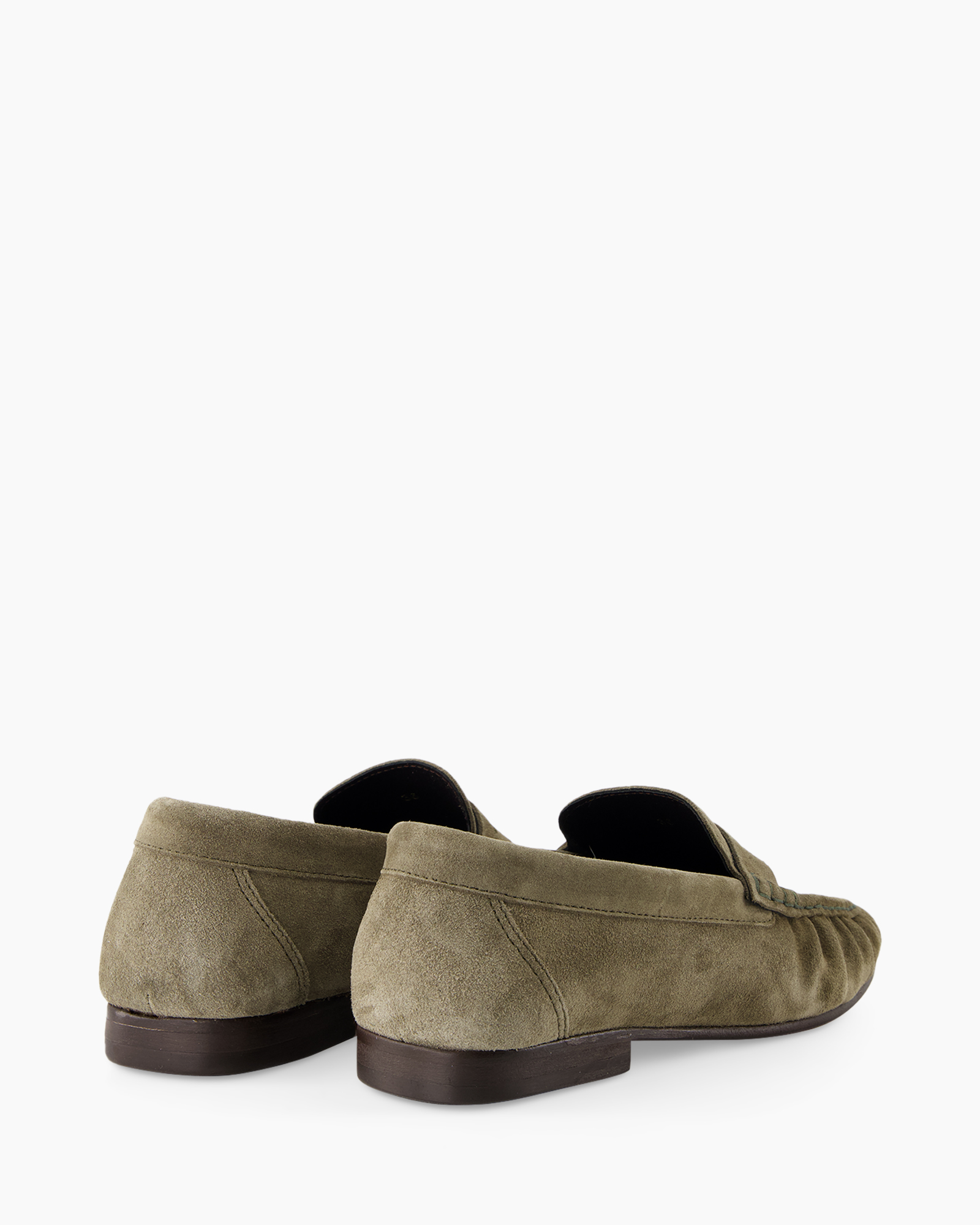 suede, loafers, moccasin, olive, slip-on