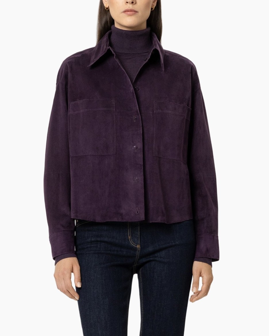 corduroy, overshirt, purple, long sleeve, pocketed