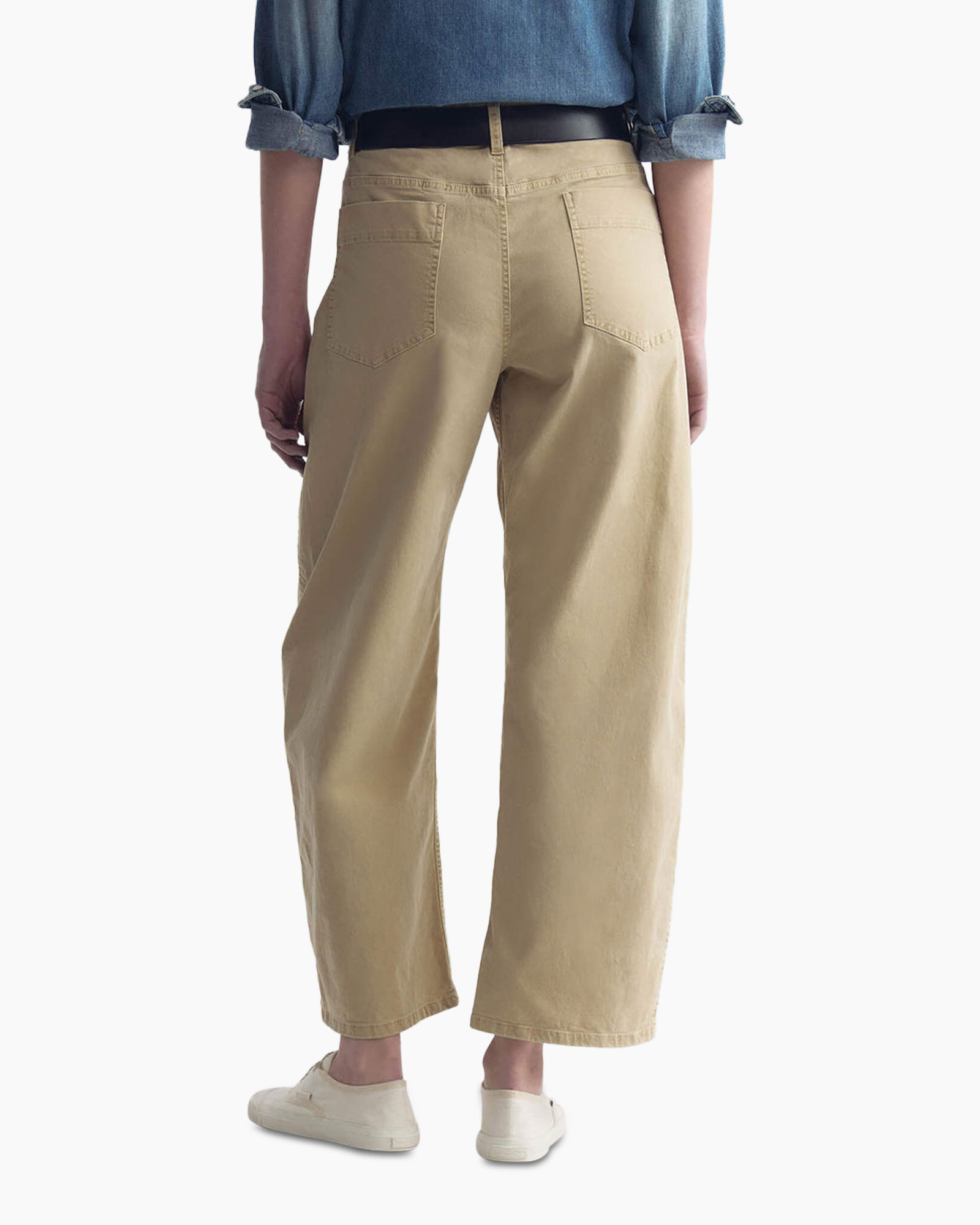 pants, khaki, wide-leg, casual, belted