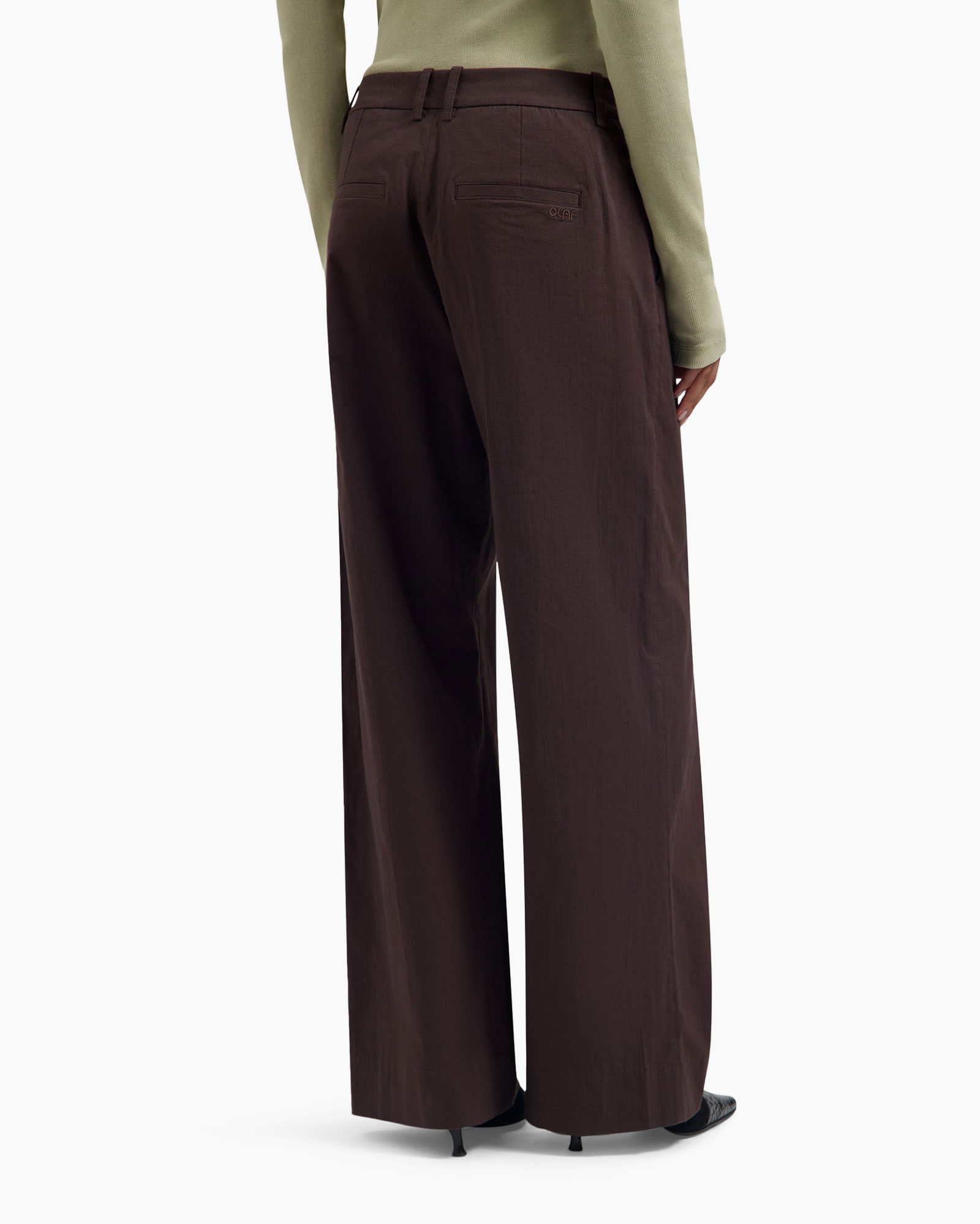 pants, wide-leg, brown, trousers, high-waist
