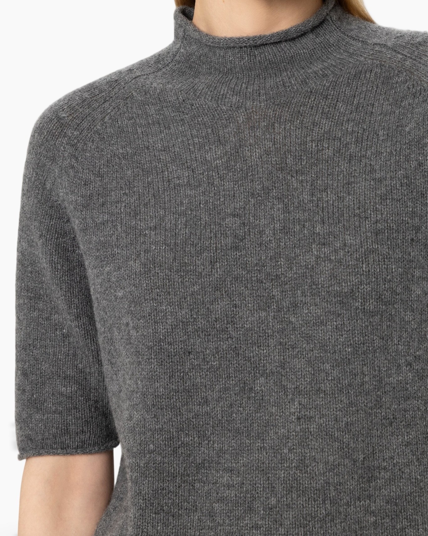 turtleneck, knit, grey, top, belted