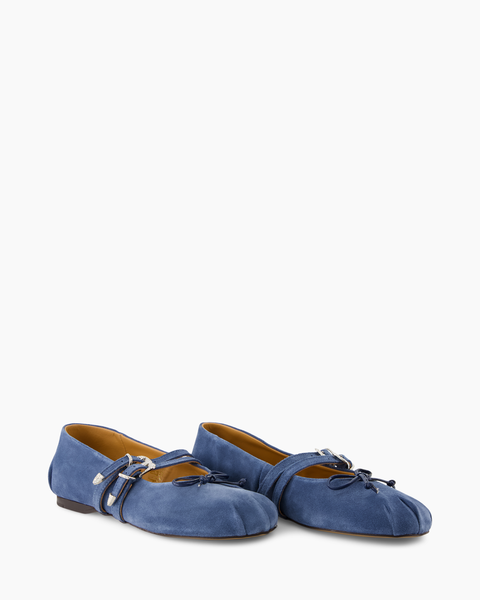 loafers, ballet, blue, suede, flat