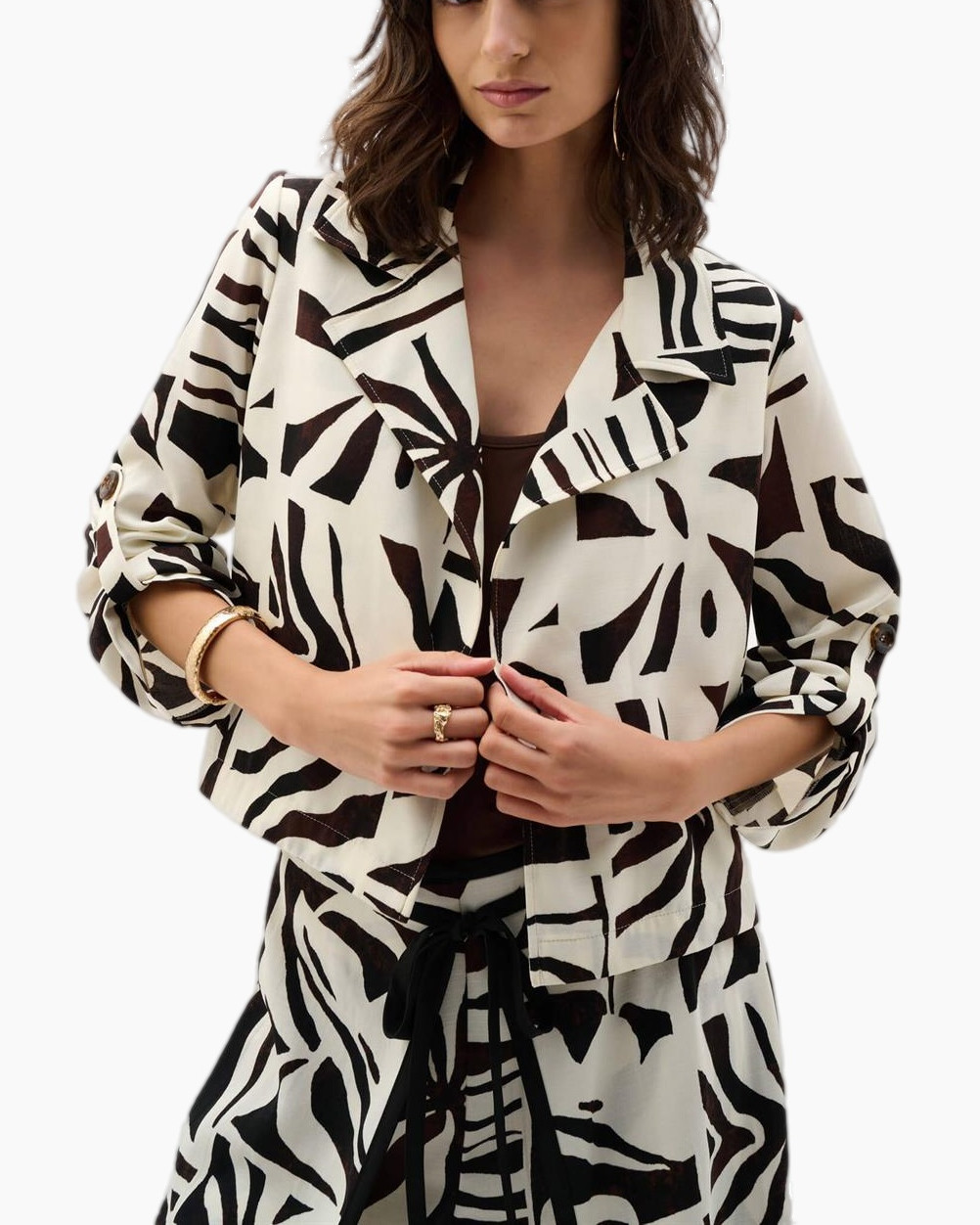 jacket, blouse, kimono, monochrome, abstract pattern
