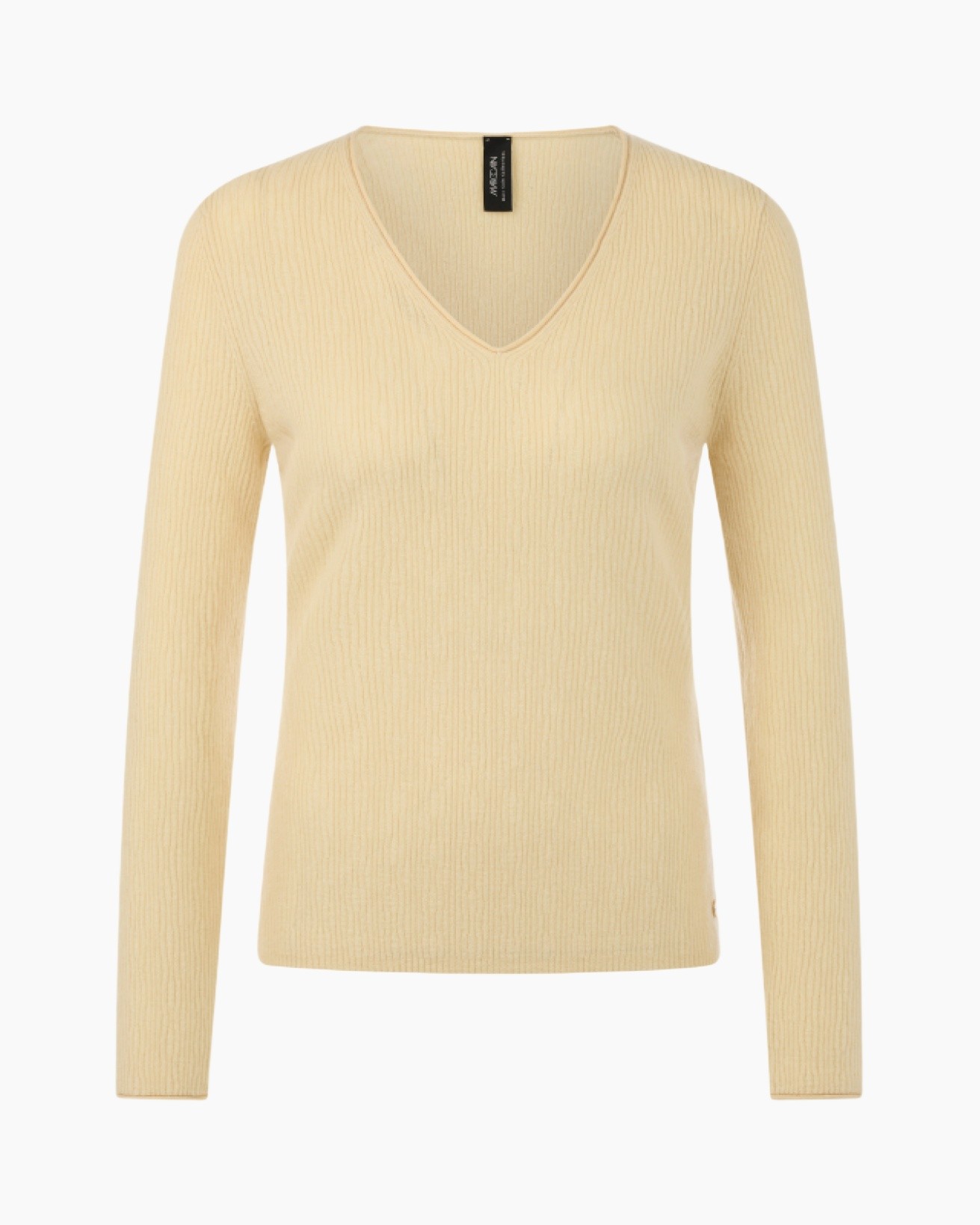 v-neck, pullover, knit, cream, long-sleeve