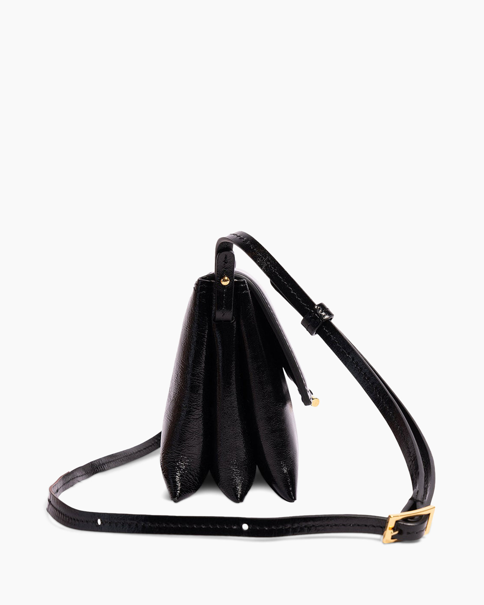 bag, handbag, pouch, black, leather