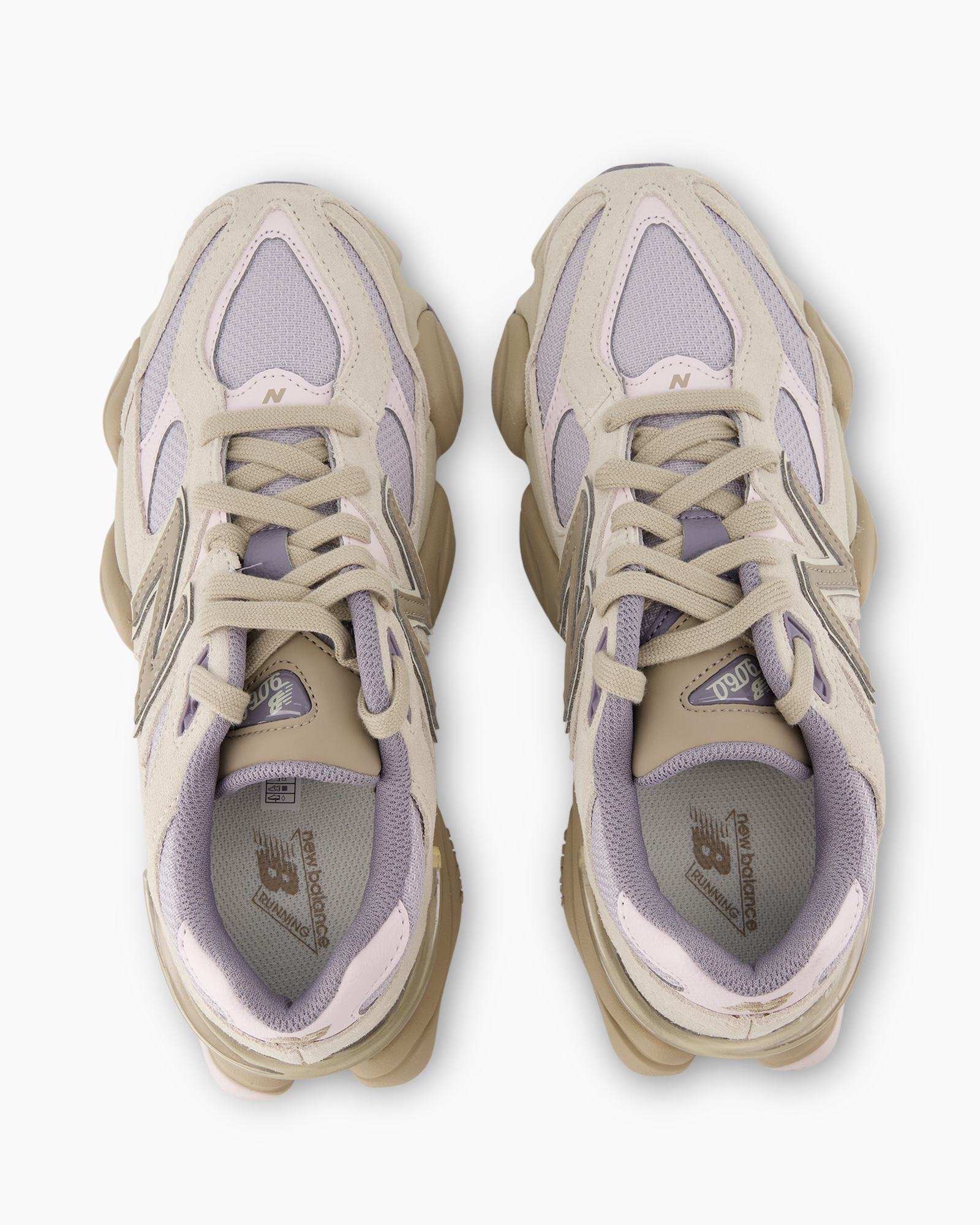sneakers, running shoes, mesh, lilac, beige
