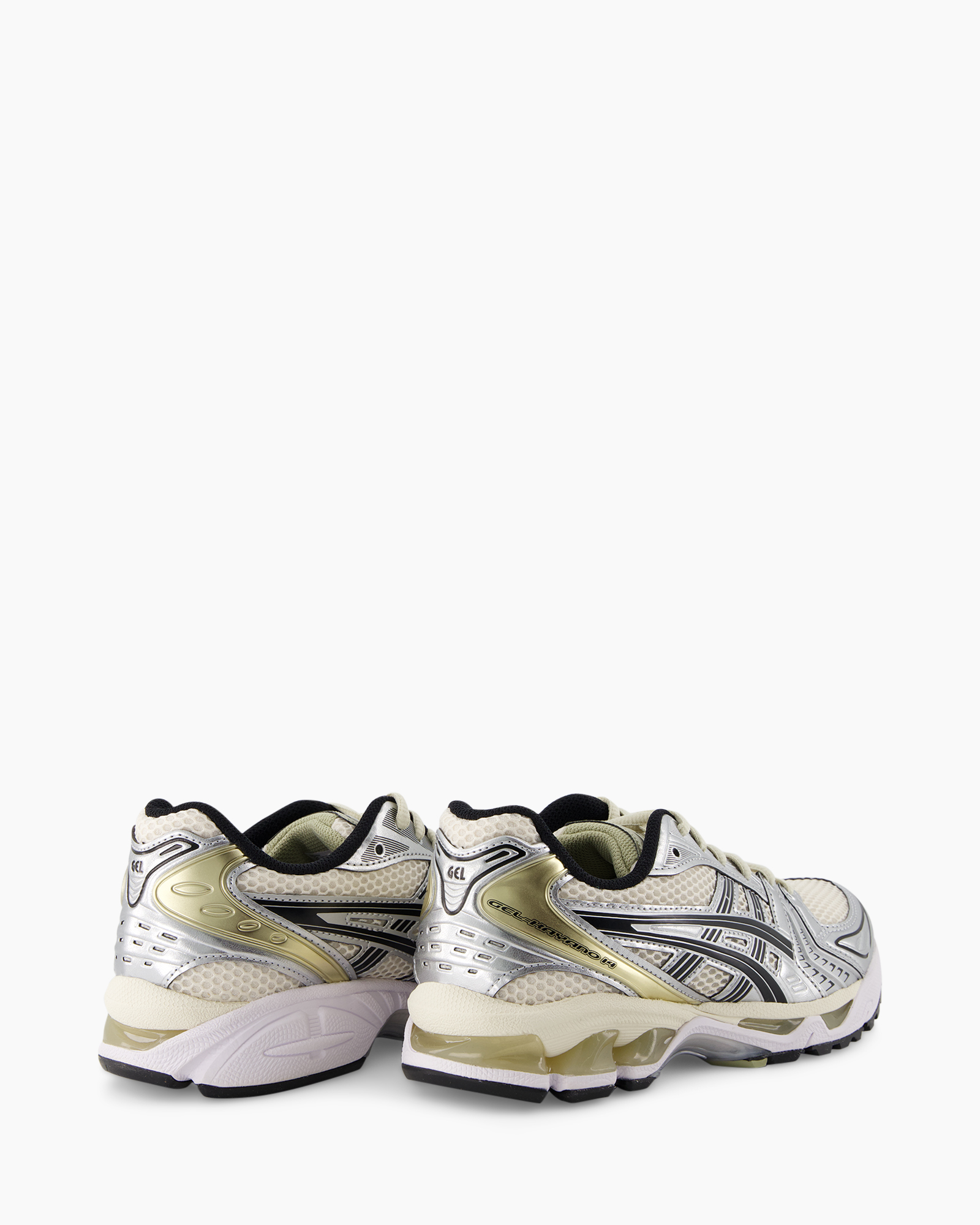 running shoes, sneakers, mesh, metallic, light-colored