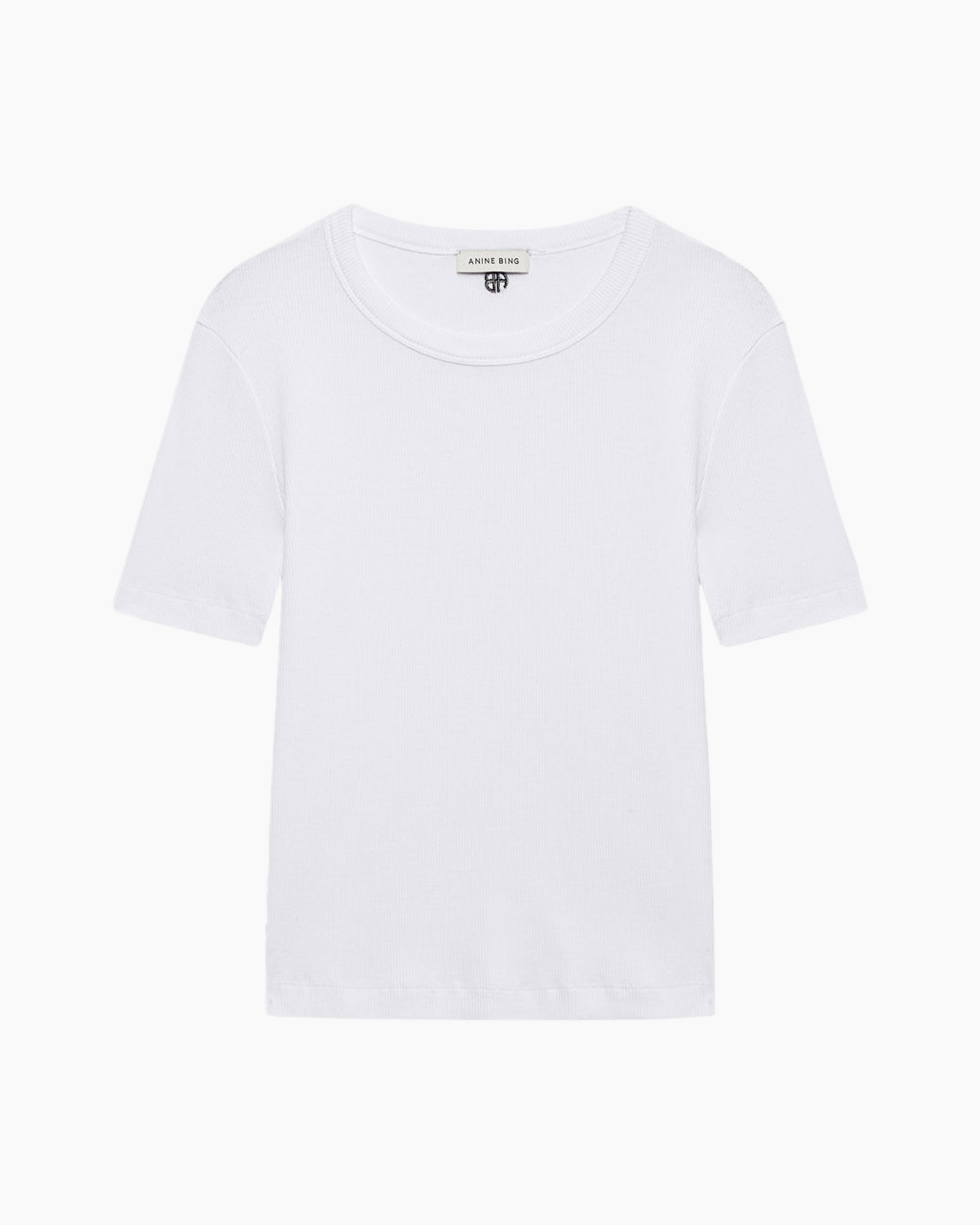 t-shirt, short sleeve, white, crew neck, plain