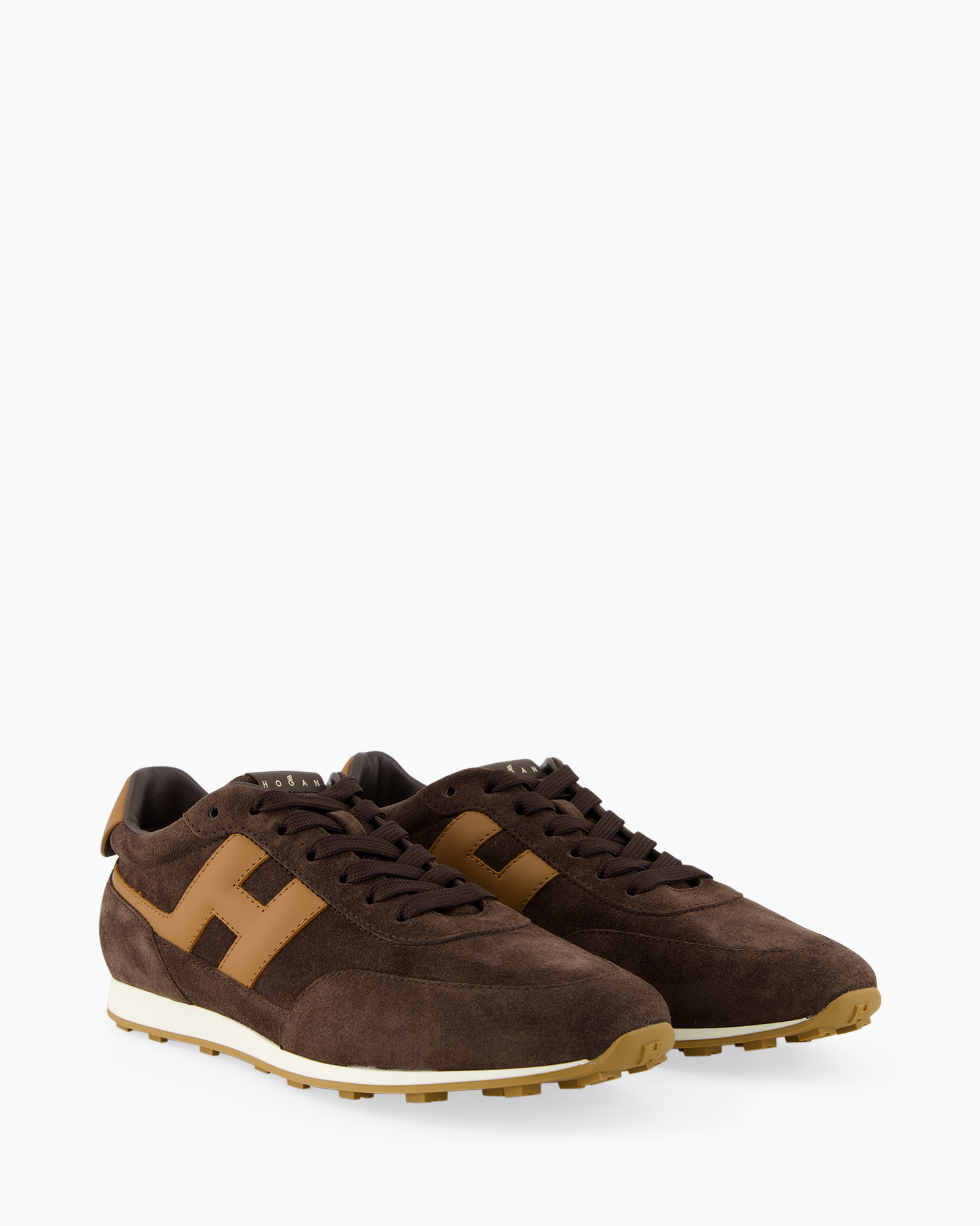 sneaker, brown, suede, lace-up, logo-less