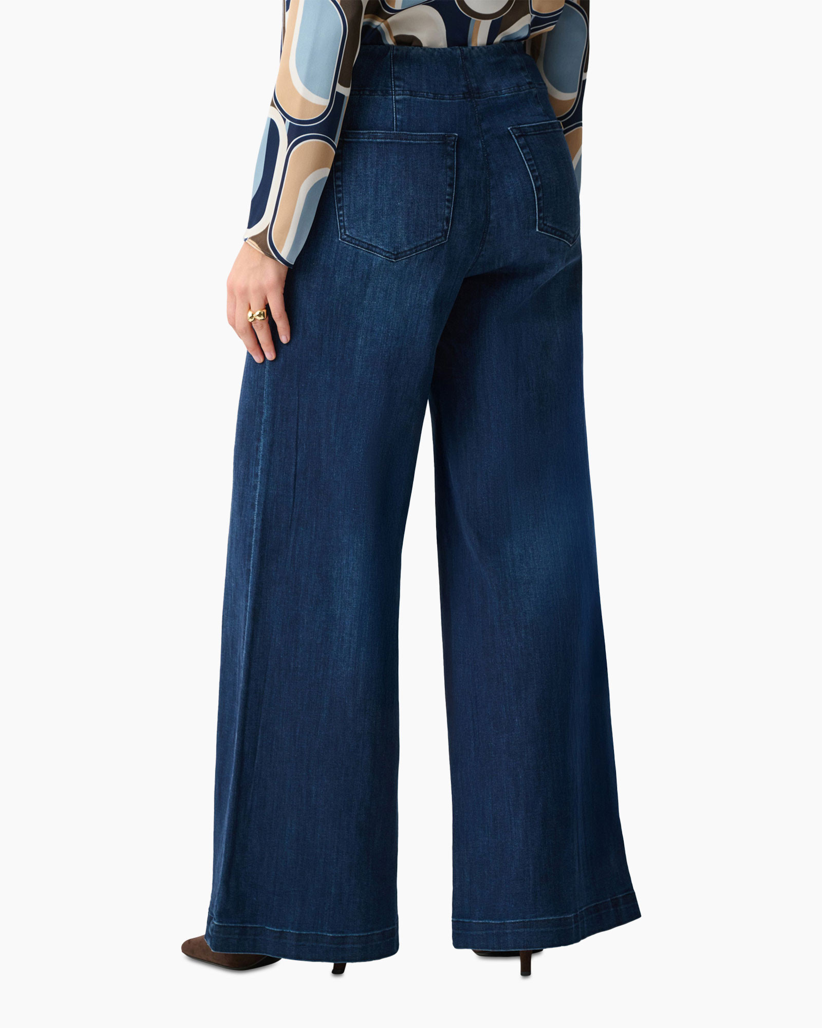 wide-leg, denim, pants, trousers, mid-blue
