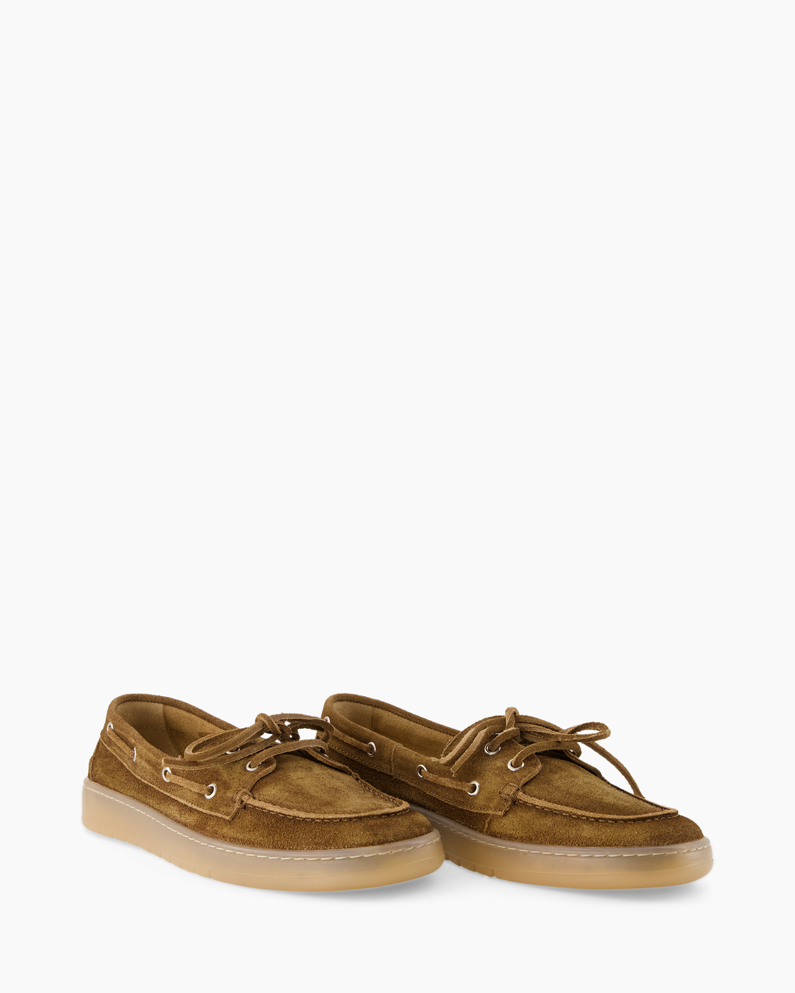 boat shoes, suede, brown, lace-up, crepe sole
