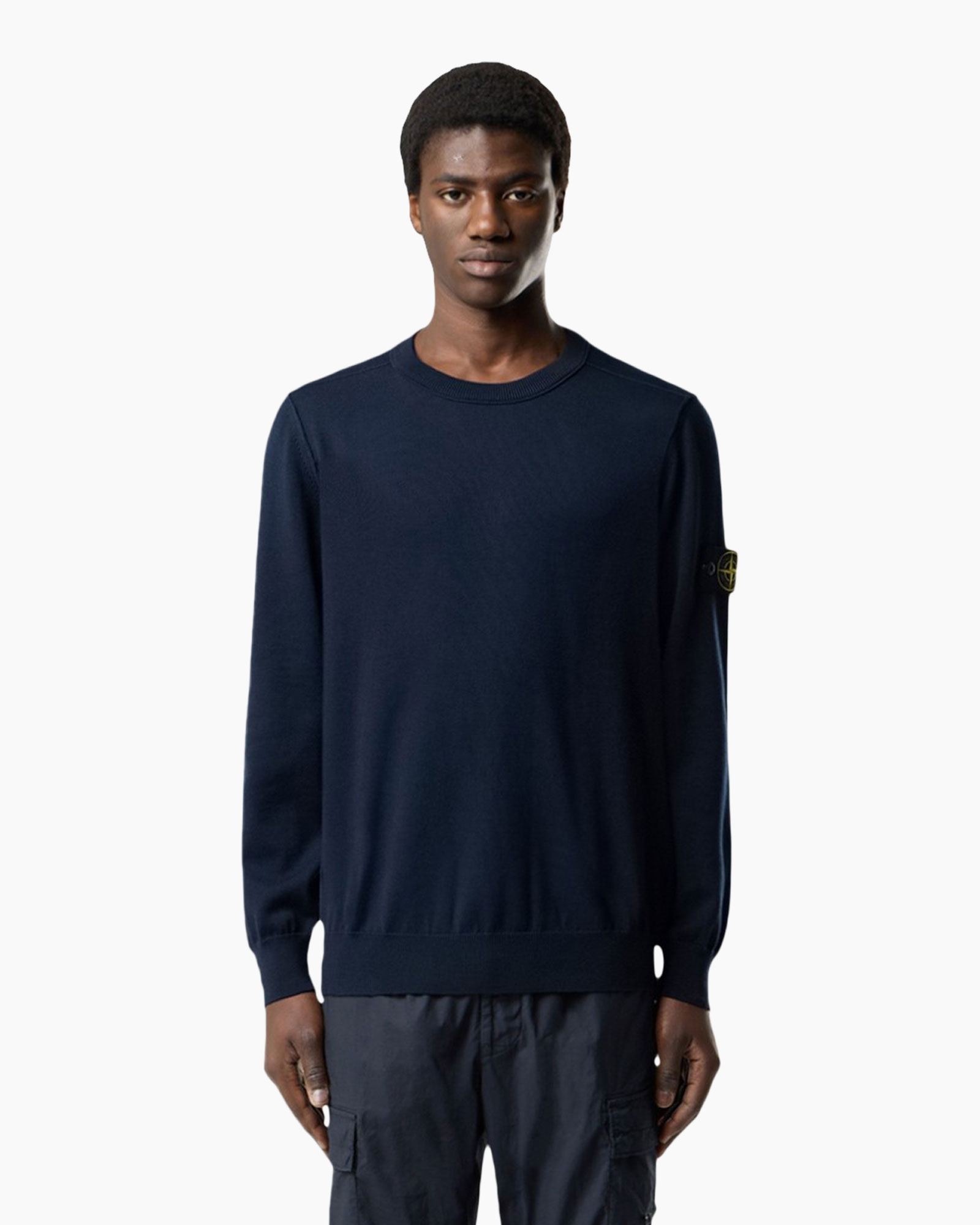 crewneck, navy, sweater, longsleeve, solid