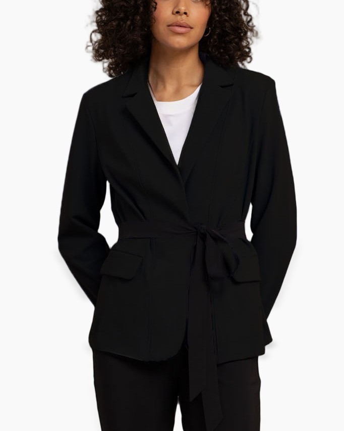 Blazer Elin Bonded Blazer Zwart