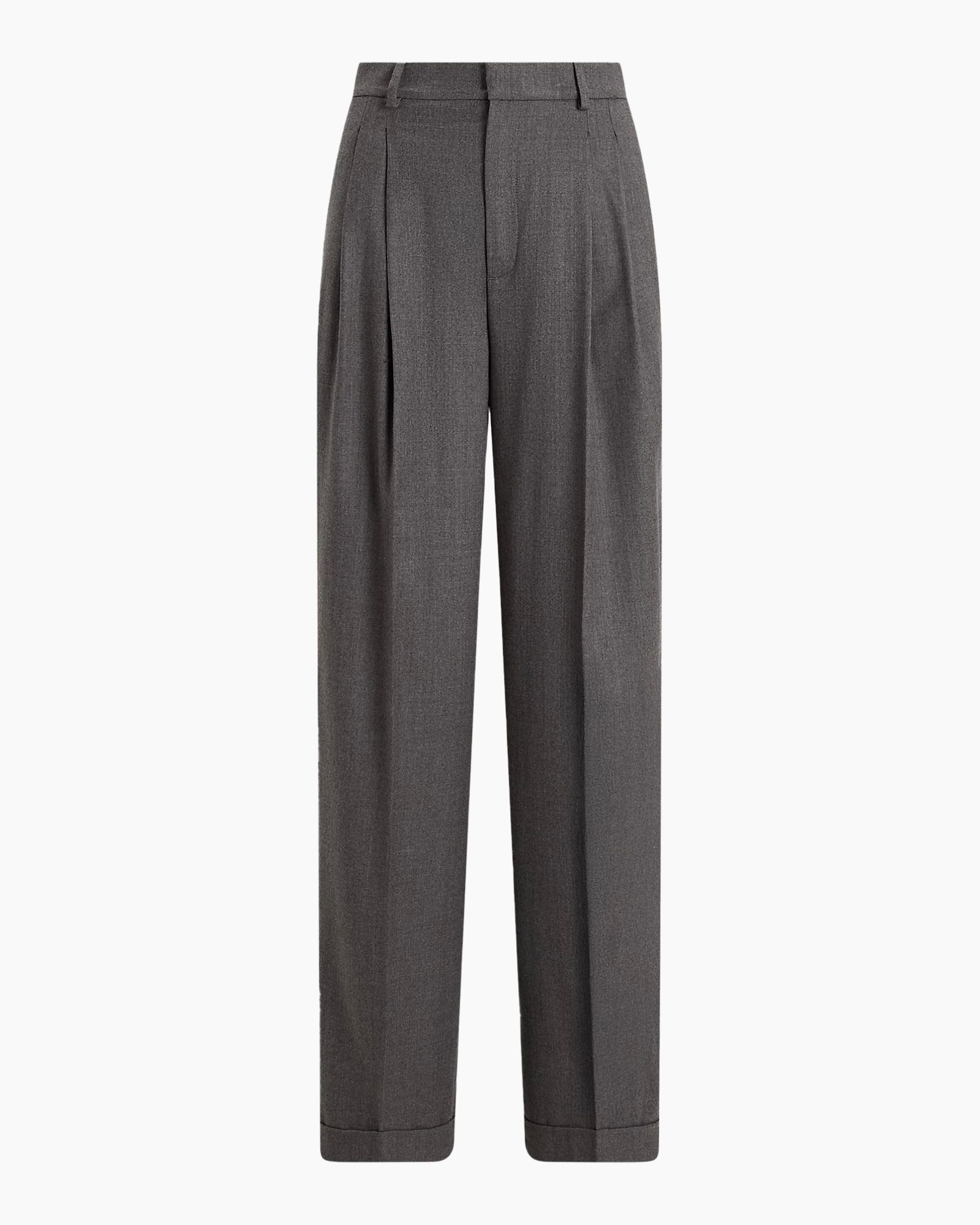 trousers, pants, gray, pleated, waistband