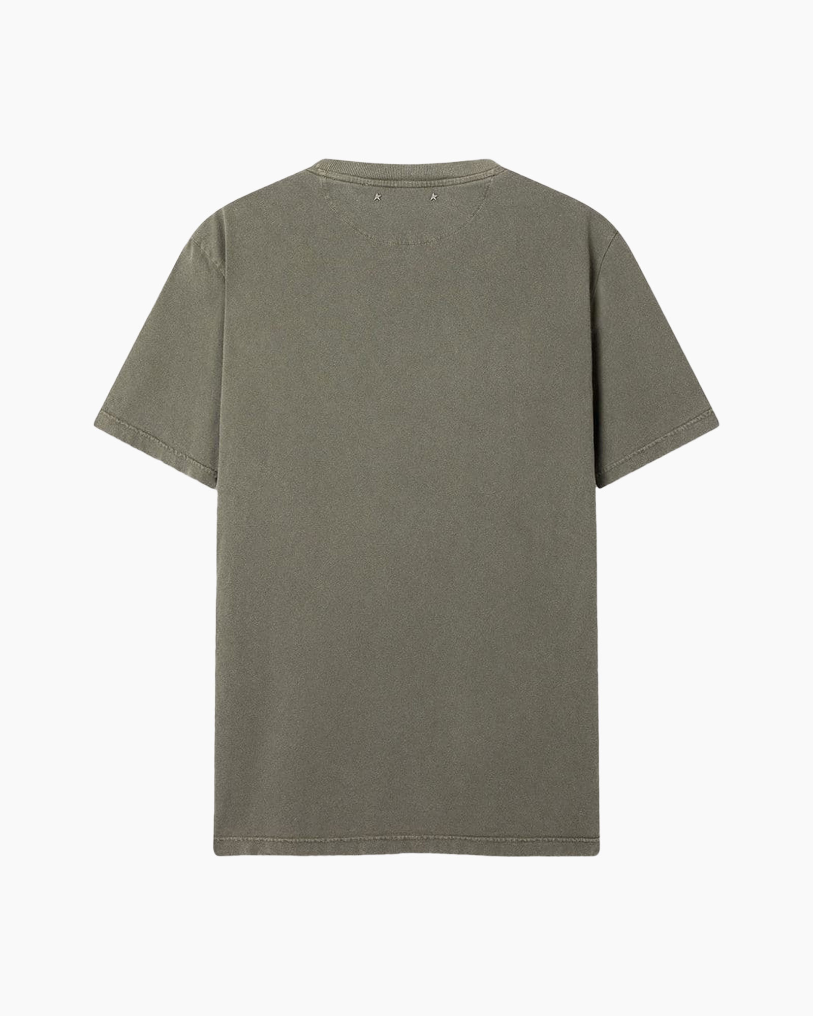 t-shirt, short sleeve, olive, cotton, plain
