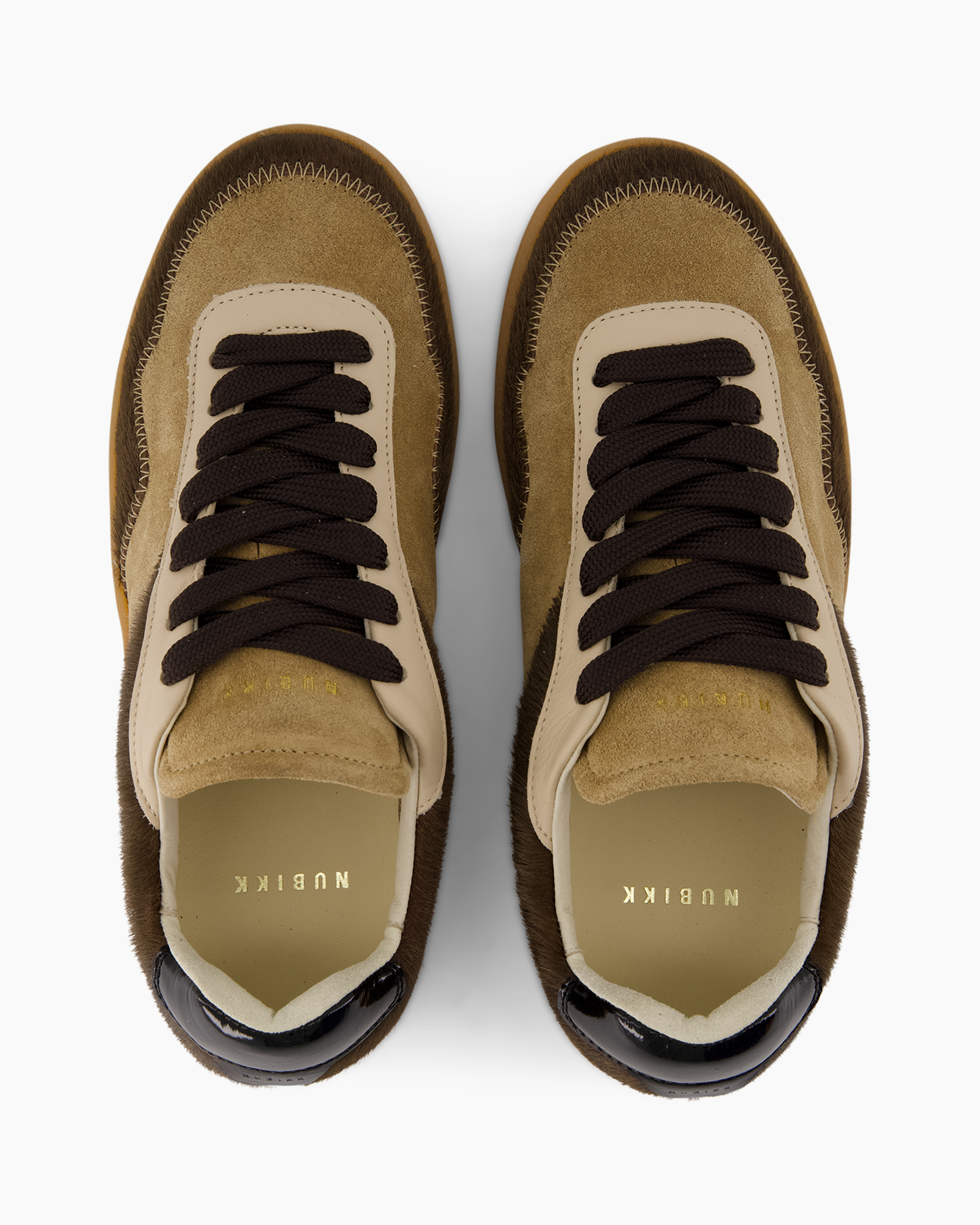 sneakers, lace-up, brown, suede, casual
