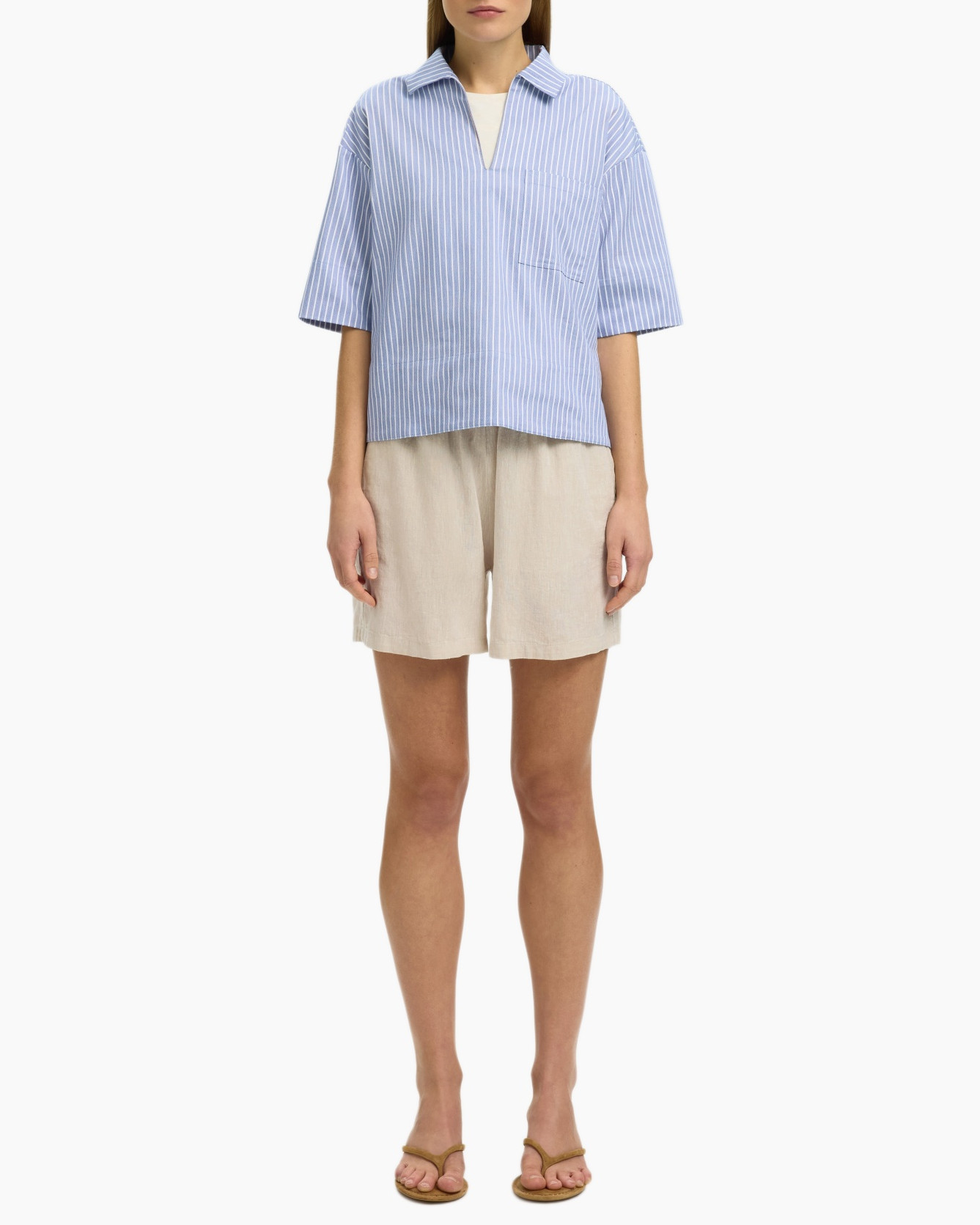 Shorts, Linen, Person, Shirt, Shoe