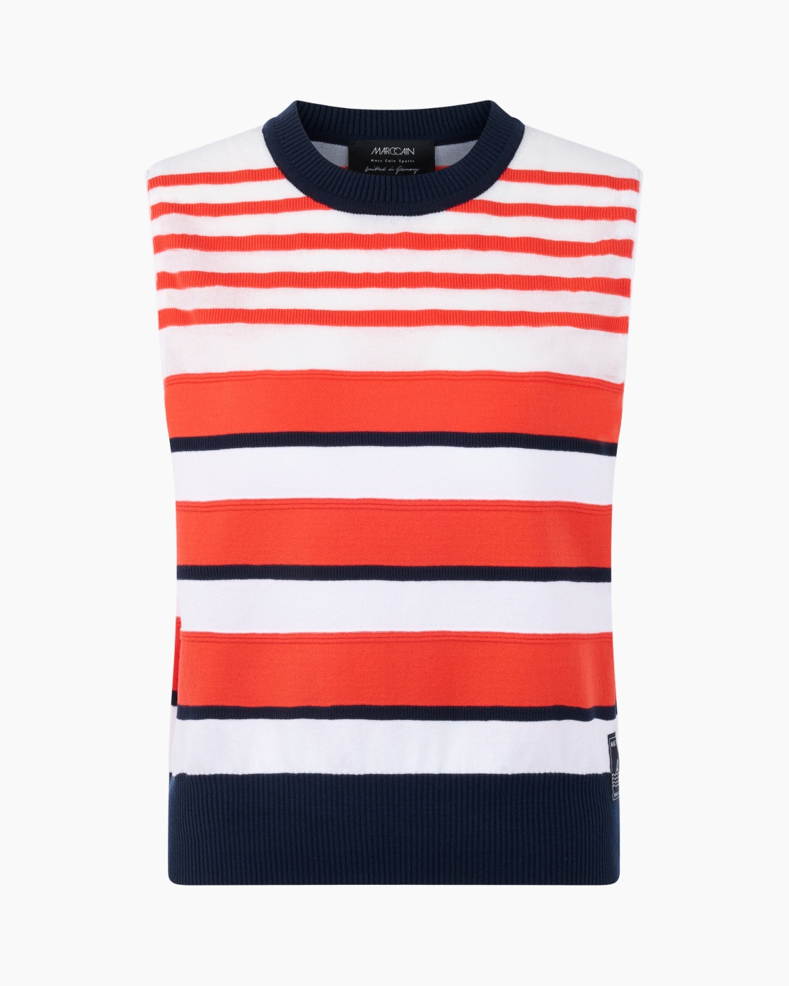 striped, sweater, knit, striped sweater, navy red white