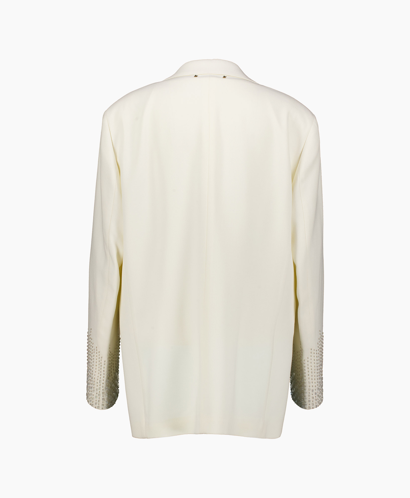 Blazer Journey W's Single Breasted Satin Lapel Bea Ecru