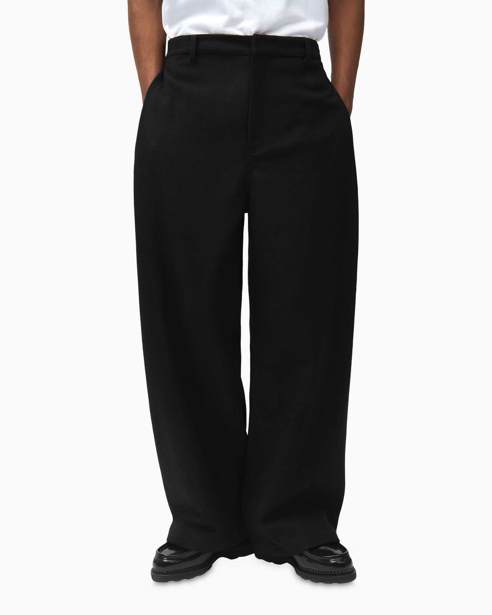 trousers, wide-leg, black, pants, formal