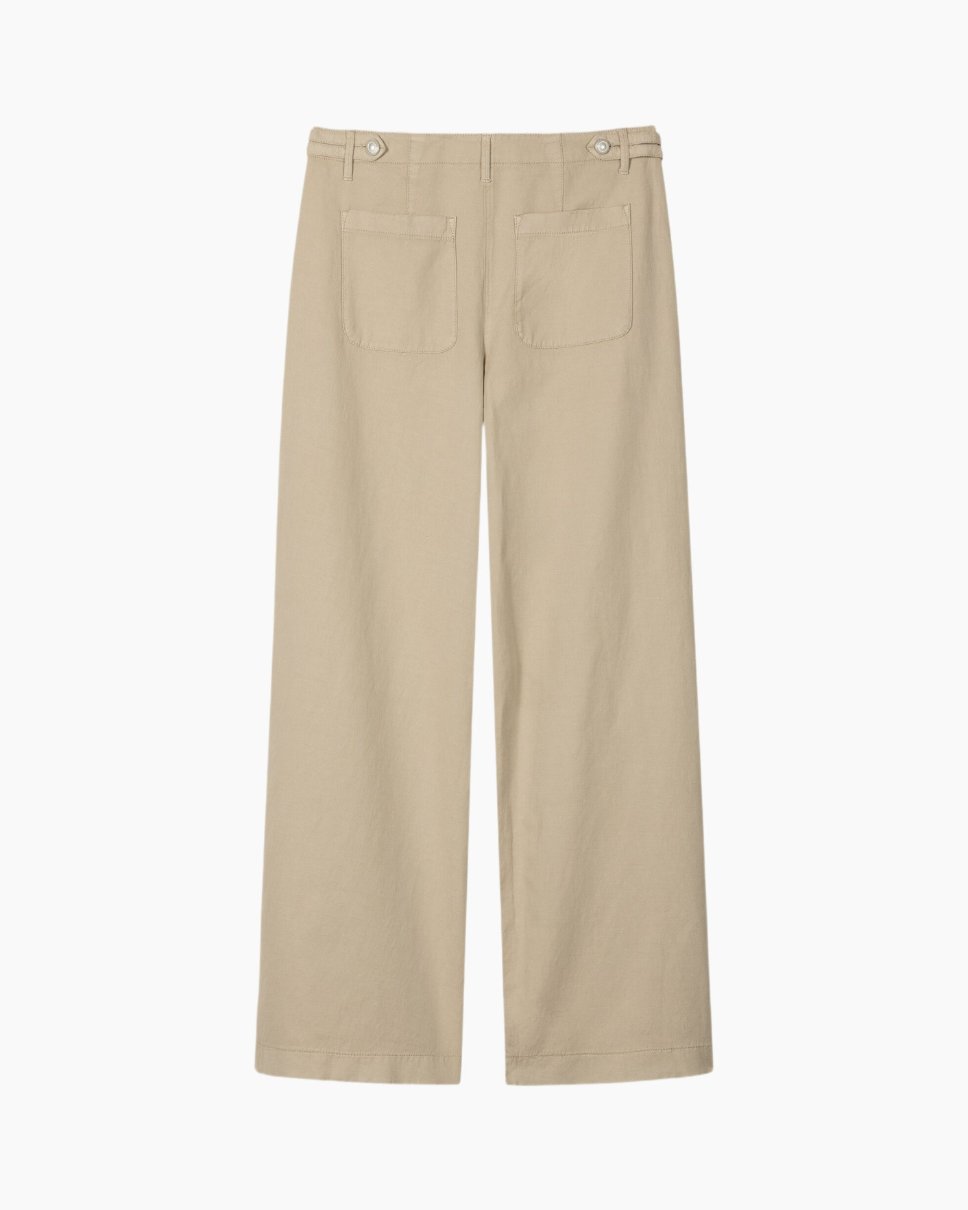 pants, khaki, wide-leg, pockets, belt loops