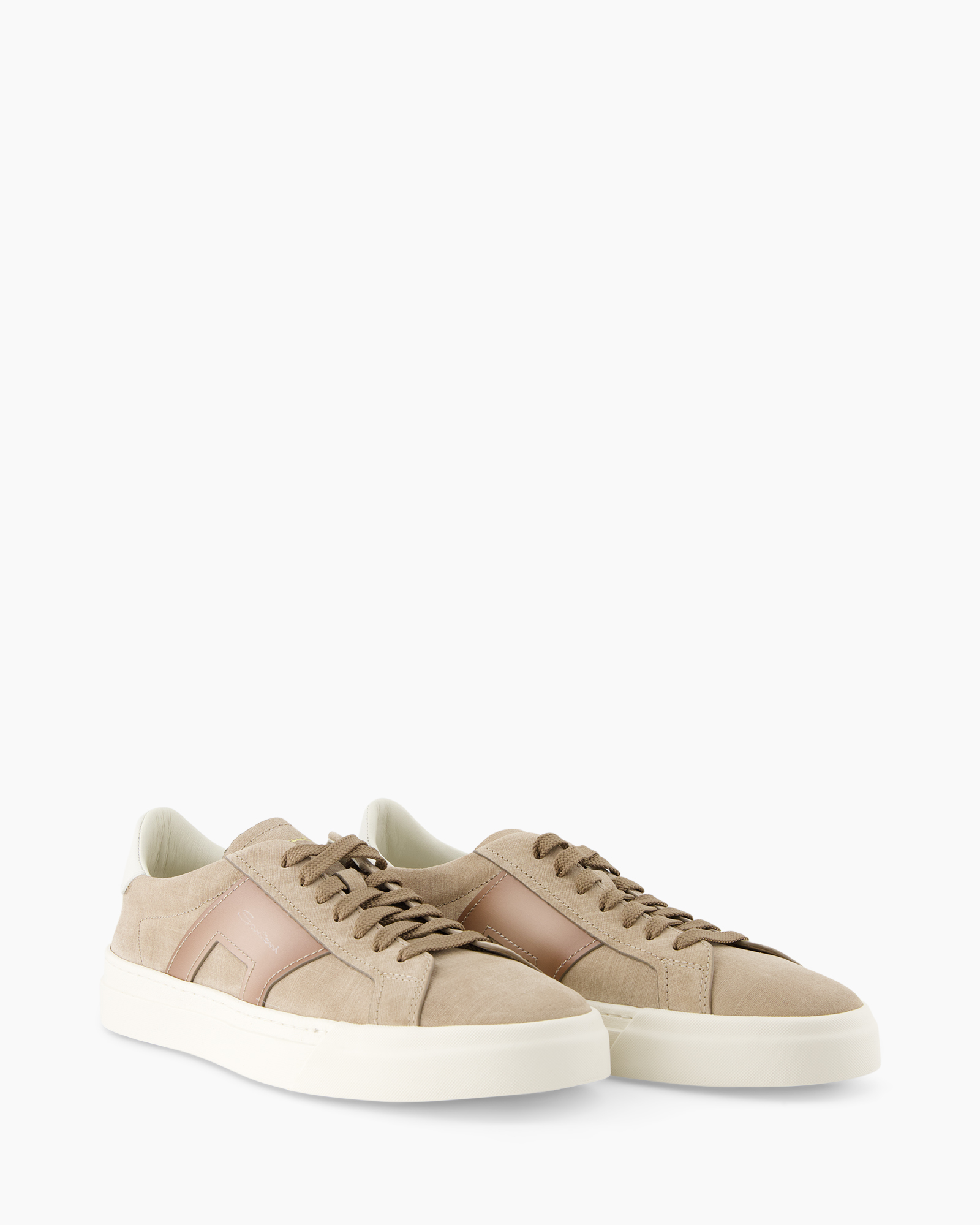 sneaker, beige, canvas, low-cut, lace-up