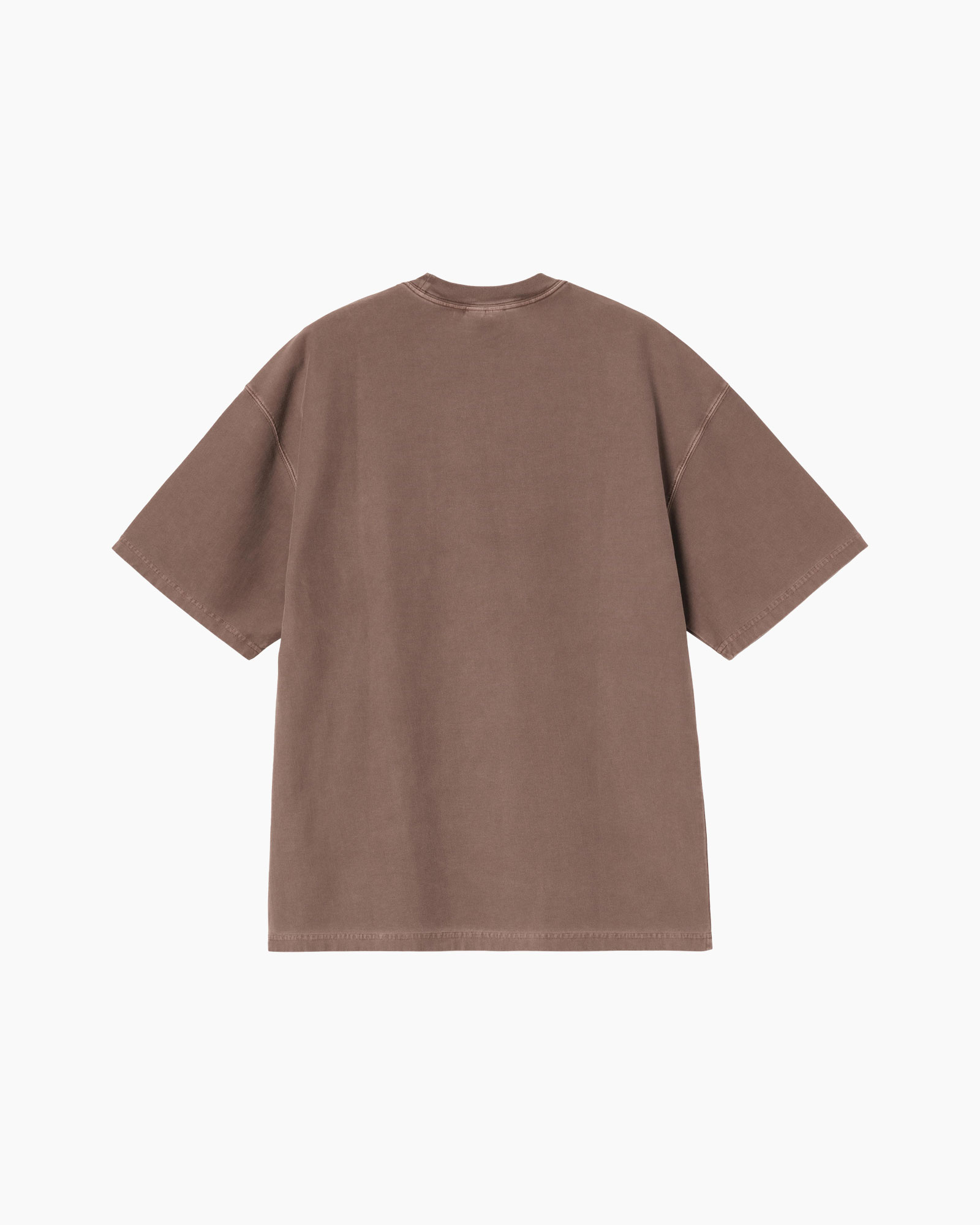t-shirt, oversized, short sleeve, brown, cotton
