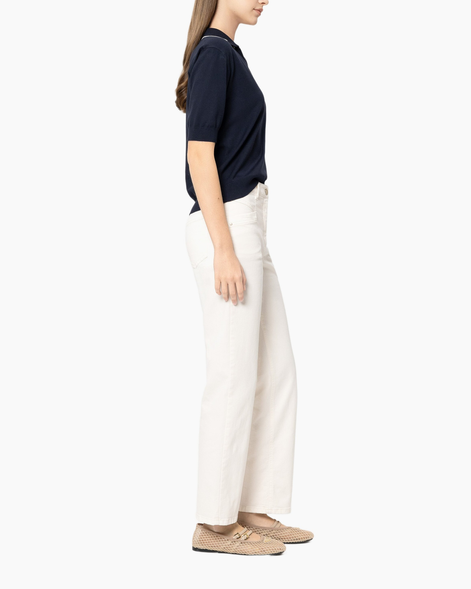 Linen, Pants, Adult, Person, Woman