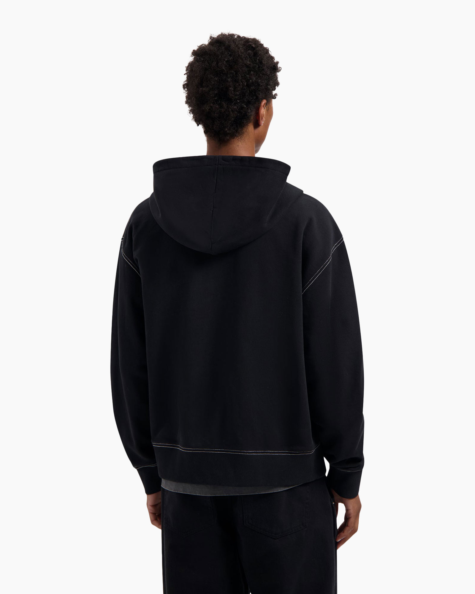 Vest Contrast Signature Zip Zwart