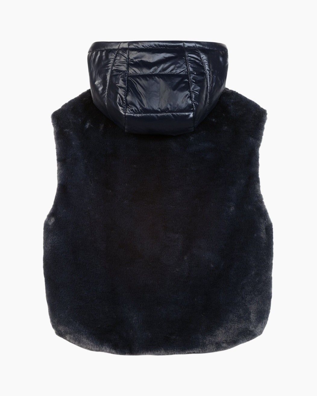 vest, fleece, shearling, padded, hooded