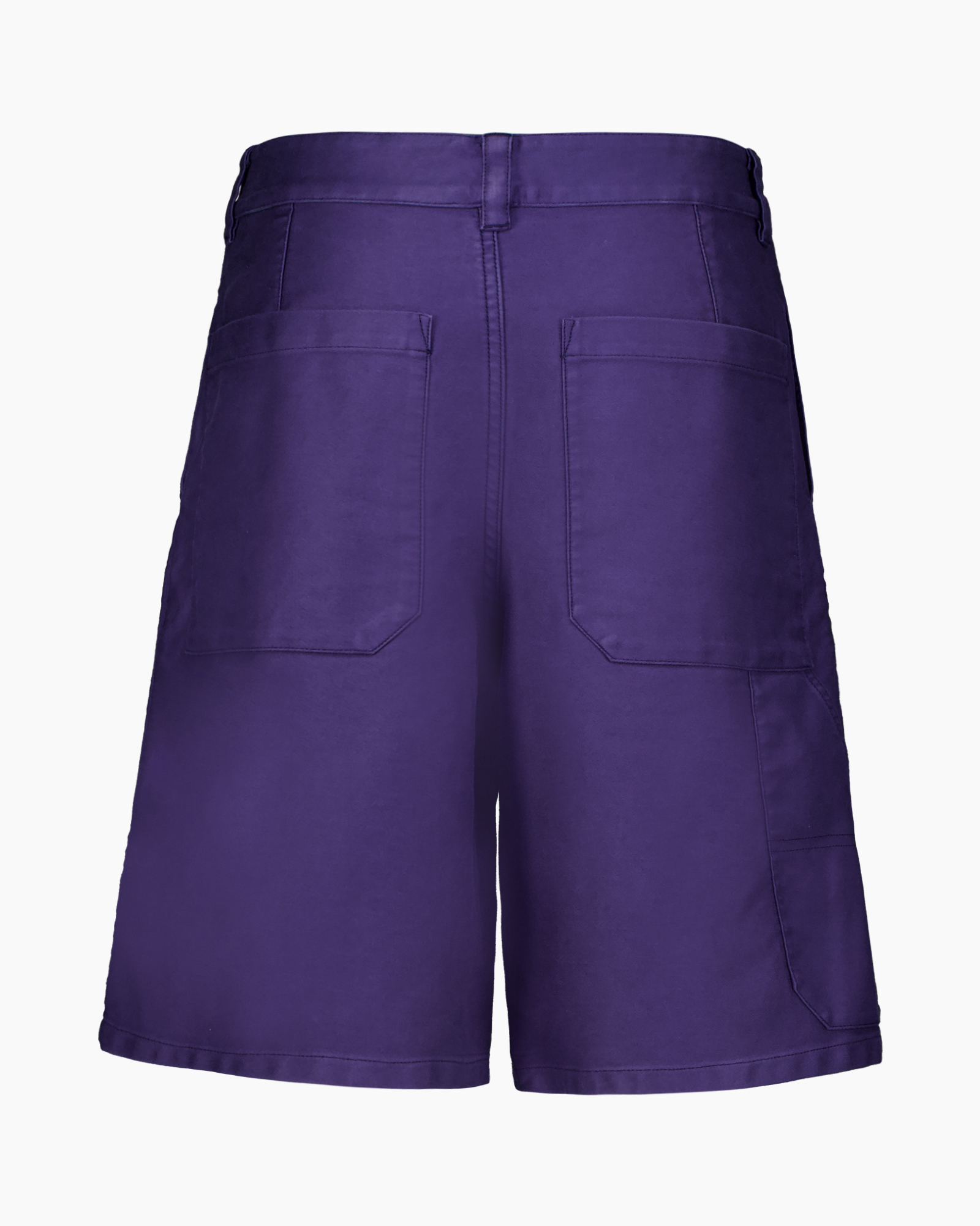 shorts, pants, purple, solid, button