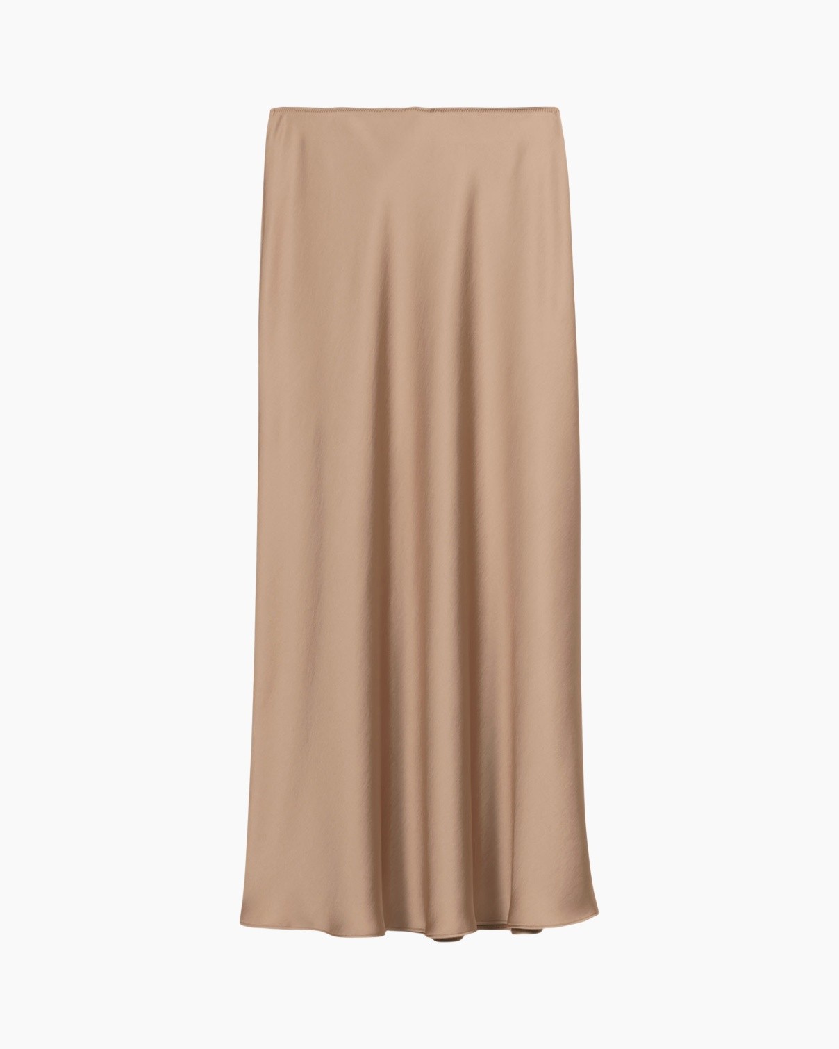skirt, maxi, beige, satiny, flowy