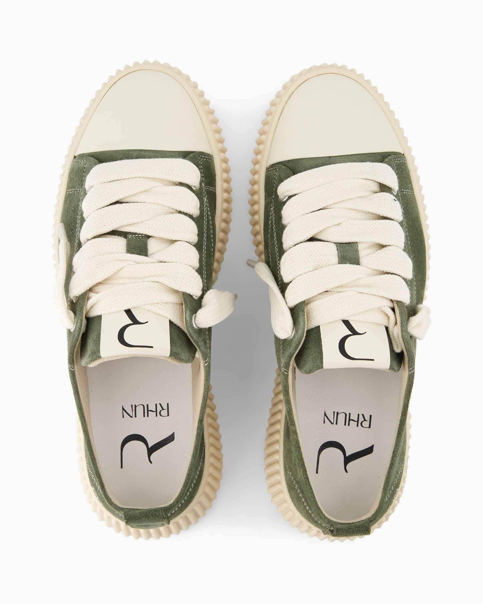 sneakers, green, canvas, laces, sole
