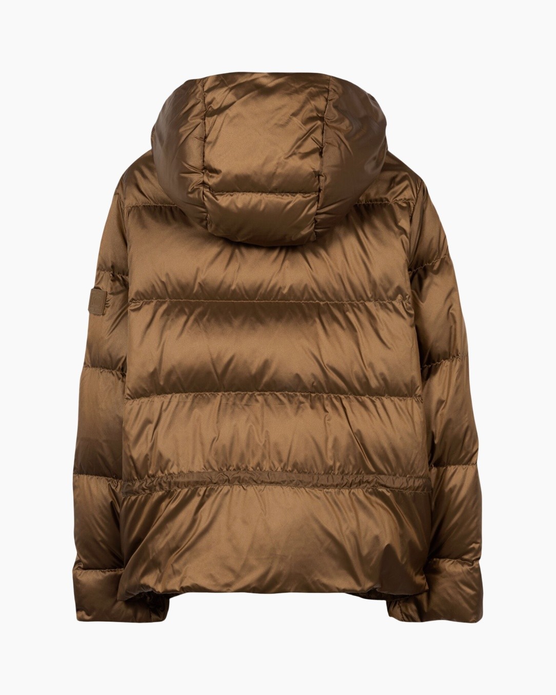 puffer jacket, down jacket, hooded, brown, quilted