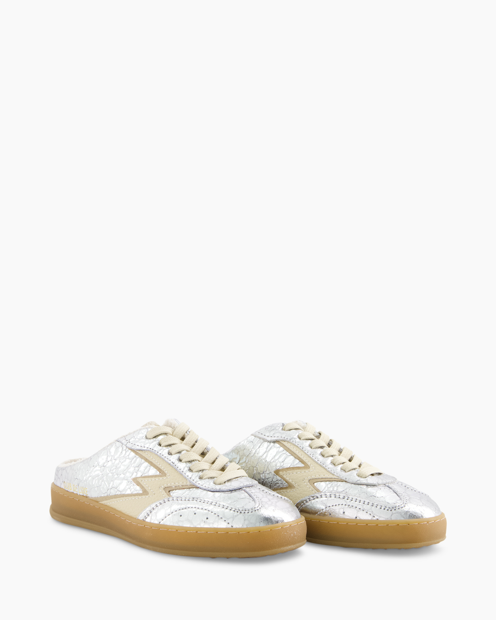 sneakers, metallic, silver, low-top, lacing
