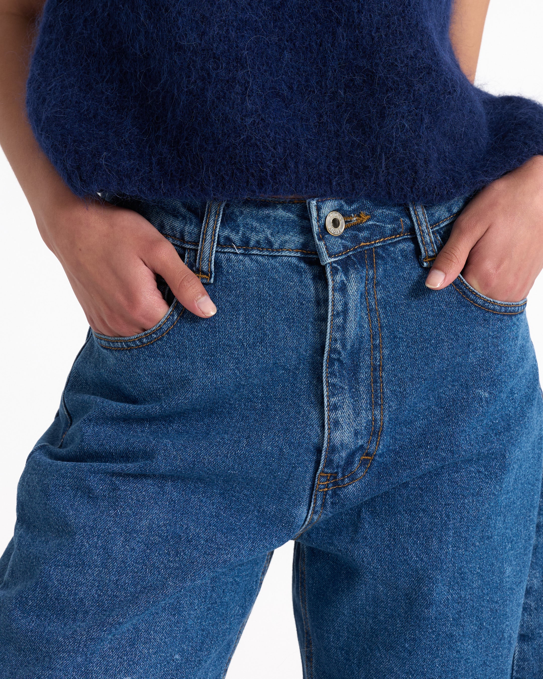 jeans, denim, pants, high-waisted, blue