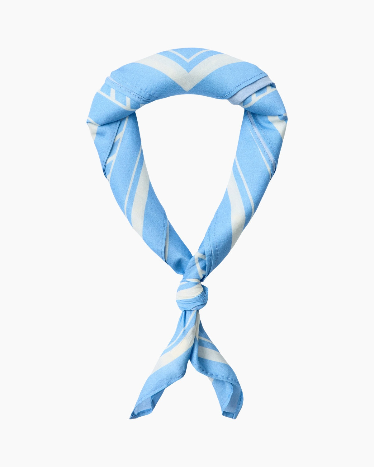 headband, scarf, bandana, patterned, blue