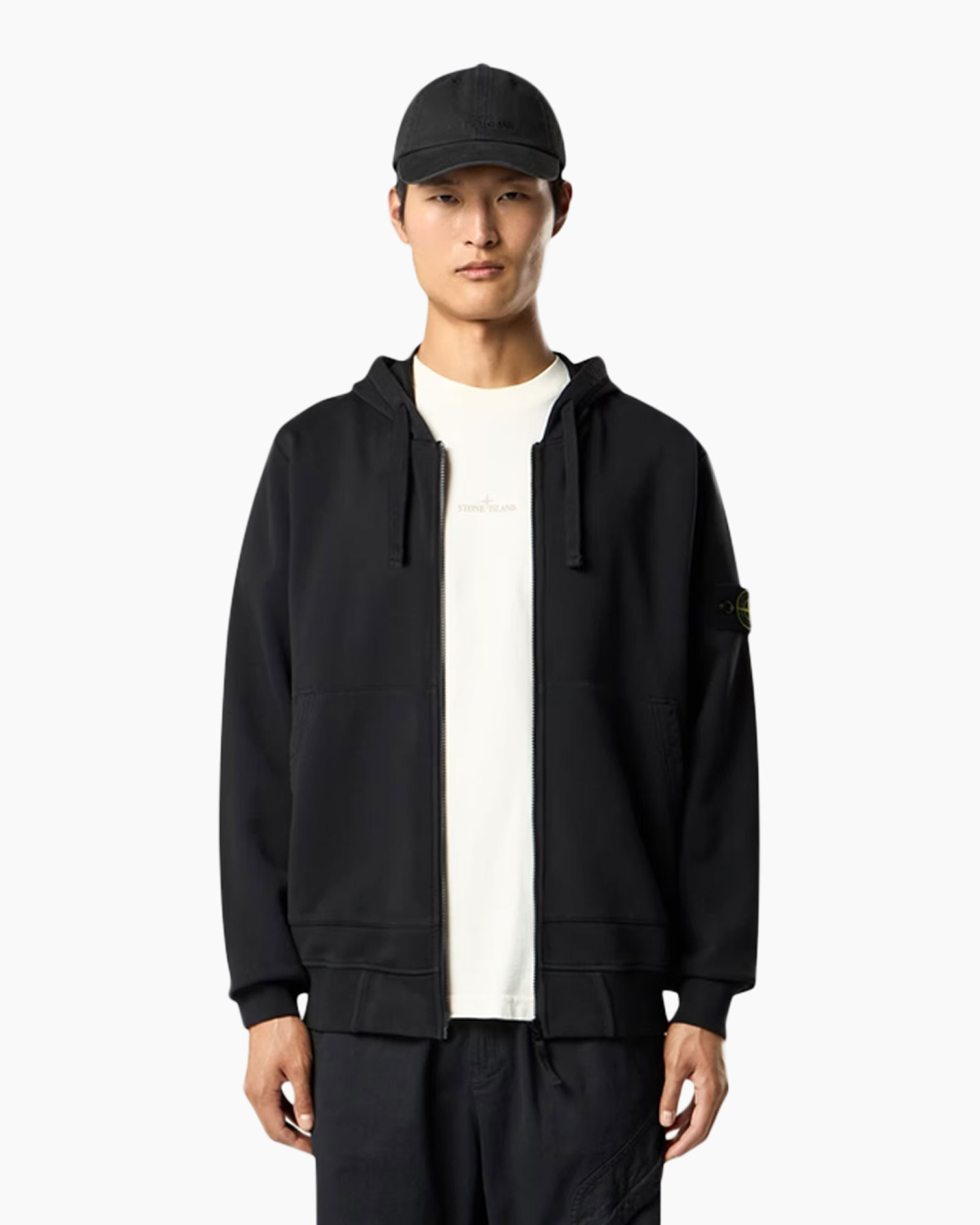 hoodie, jacket, cap, black, zipper