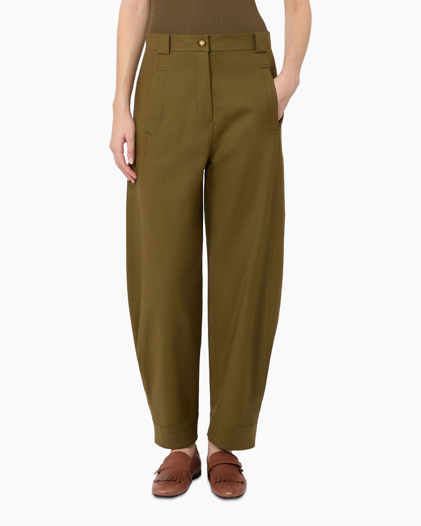 olive, pants, wide-leg, high-waisted, pockets
