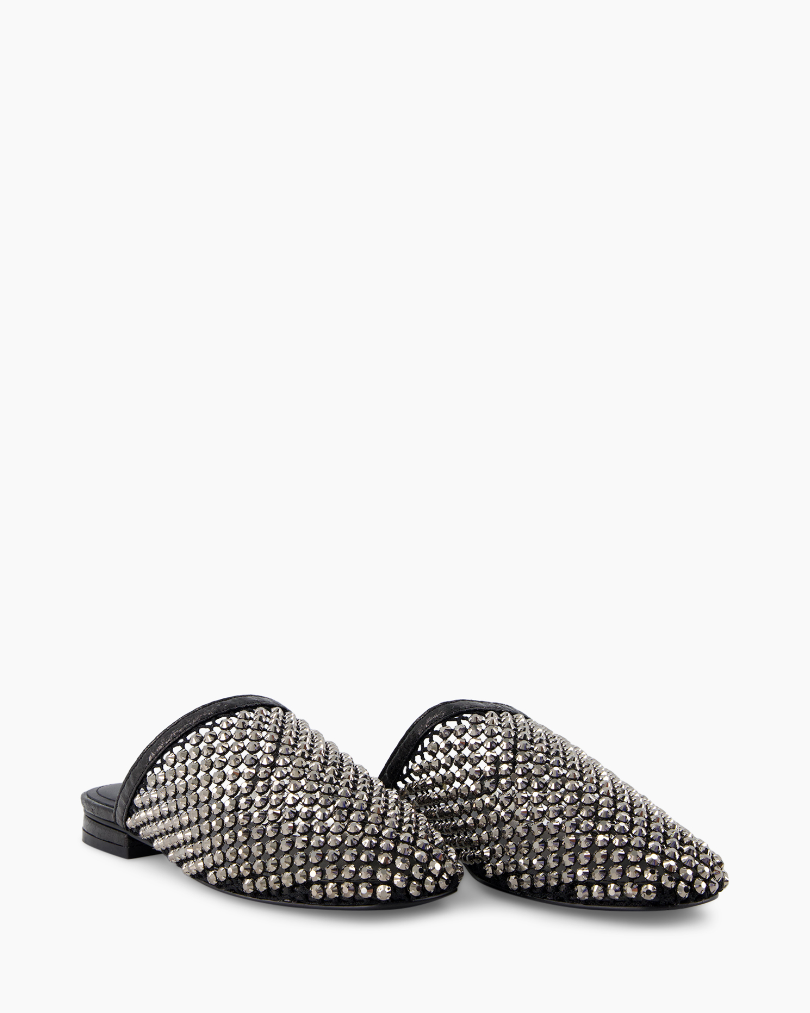 slipper, mule, embellished, flat, glitter