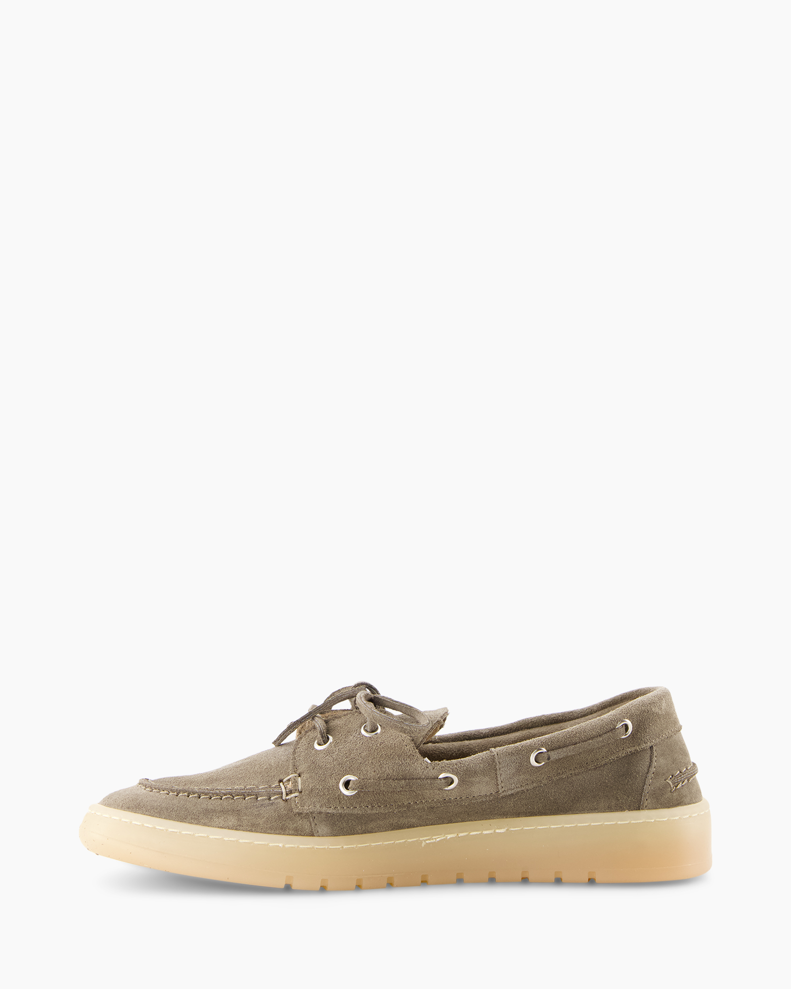 loafer, moccasin, suede, gray, rubber sole