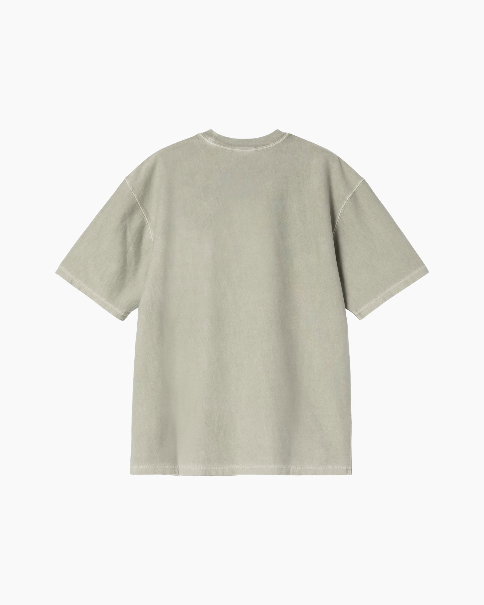 t-shirt, short-sleeve, crew-neck, beige, cotton