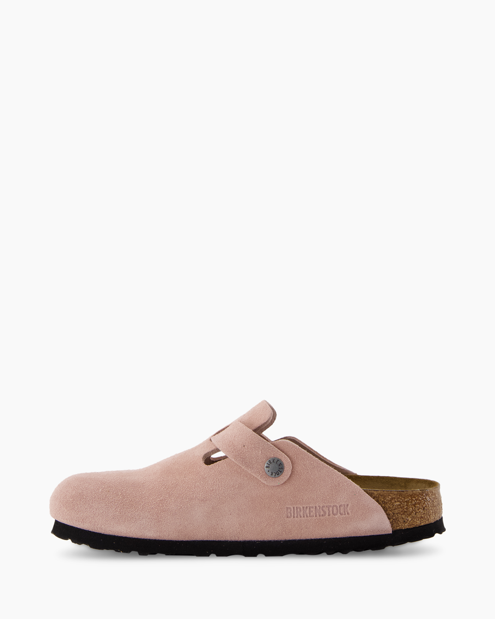 slipper, mule, pink, suede, buckle