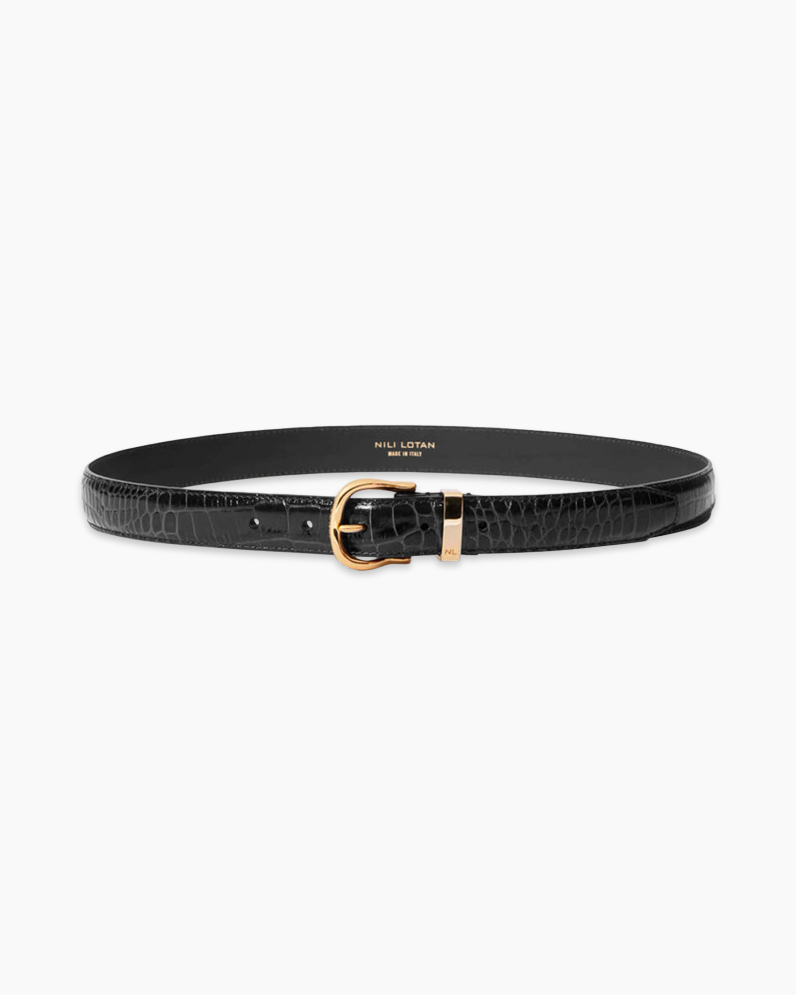 belt, black, leather, textured, buckle